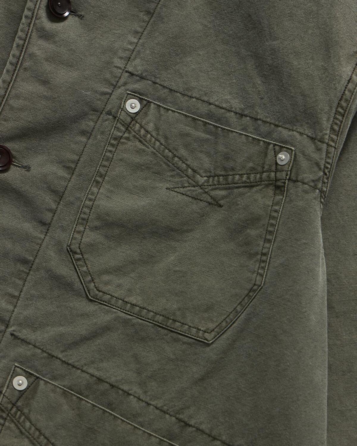 Eastlogue - Wanderer Chore Jacket (Olive Dyeing Linen) product image 10 | TRAB K-Fashion Australia
