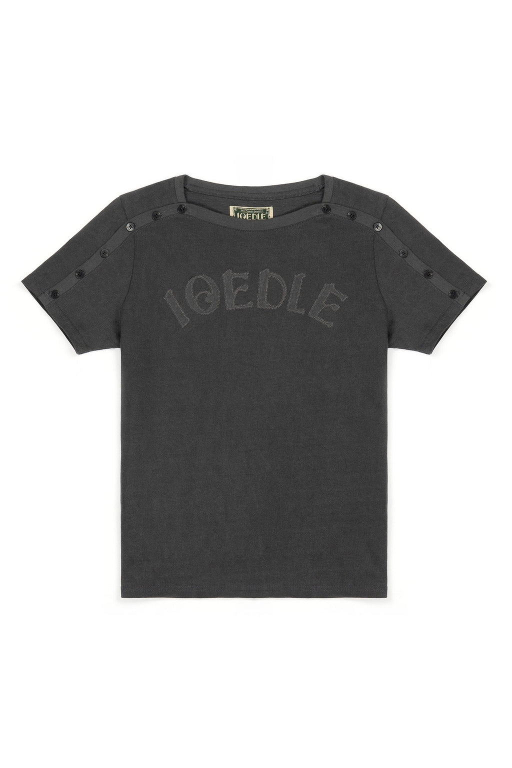 Ioedle - Closure Logo Boat Neck T-Shirt (Charcoal) product image 2 | TRAB K-Fashion Australia