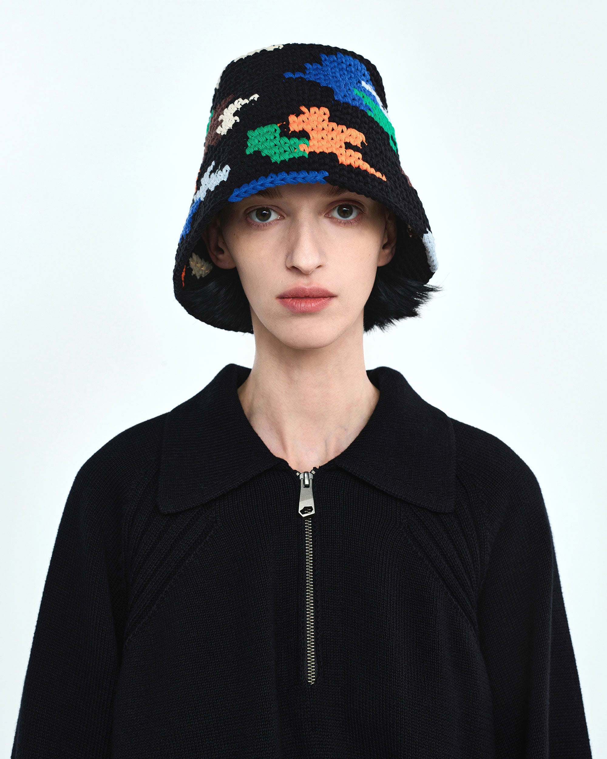 Ader Error - Liff bucket hat (Noir) product image 3 | TRAB K-Fashion Australia