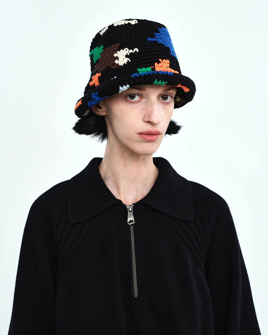 Ader Error - Liff bucket hat (Noir) product image 4 | TRAB K-Fashion Australia