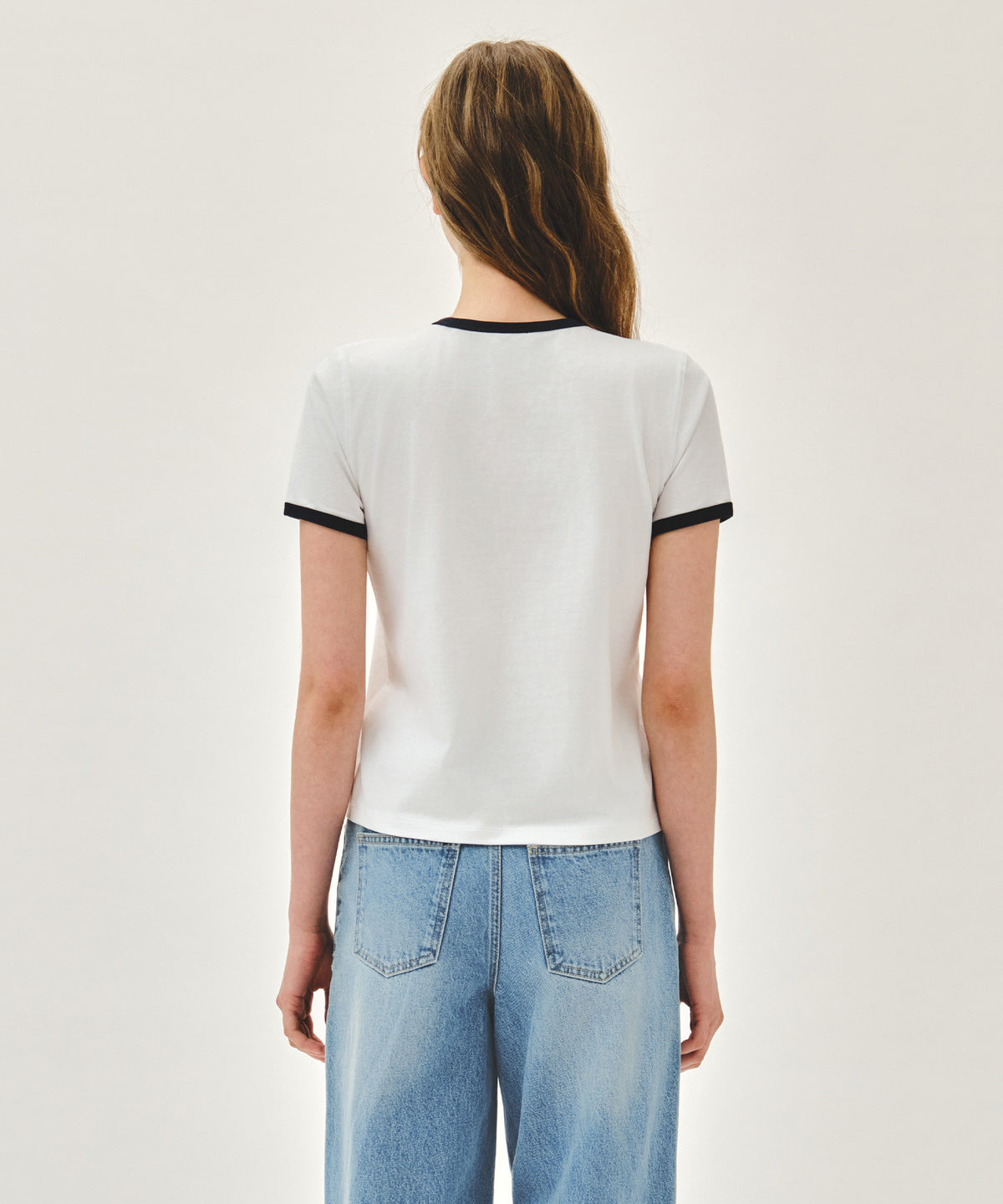 Marithe & Francois Girbaud - Classic Logo Ringer Tee (White) product image 3 | TRAB K-Fashion Australia