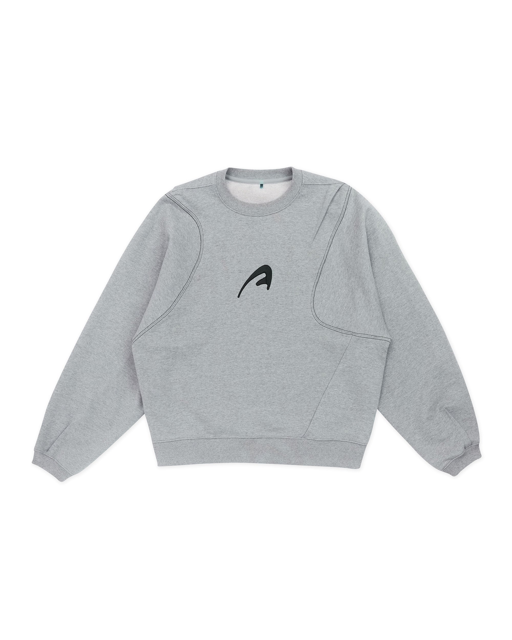 Ader Error - A-peec logo sweatshirt (Gray) product image 11 | TRAB K-Fashion Australia