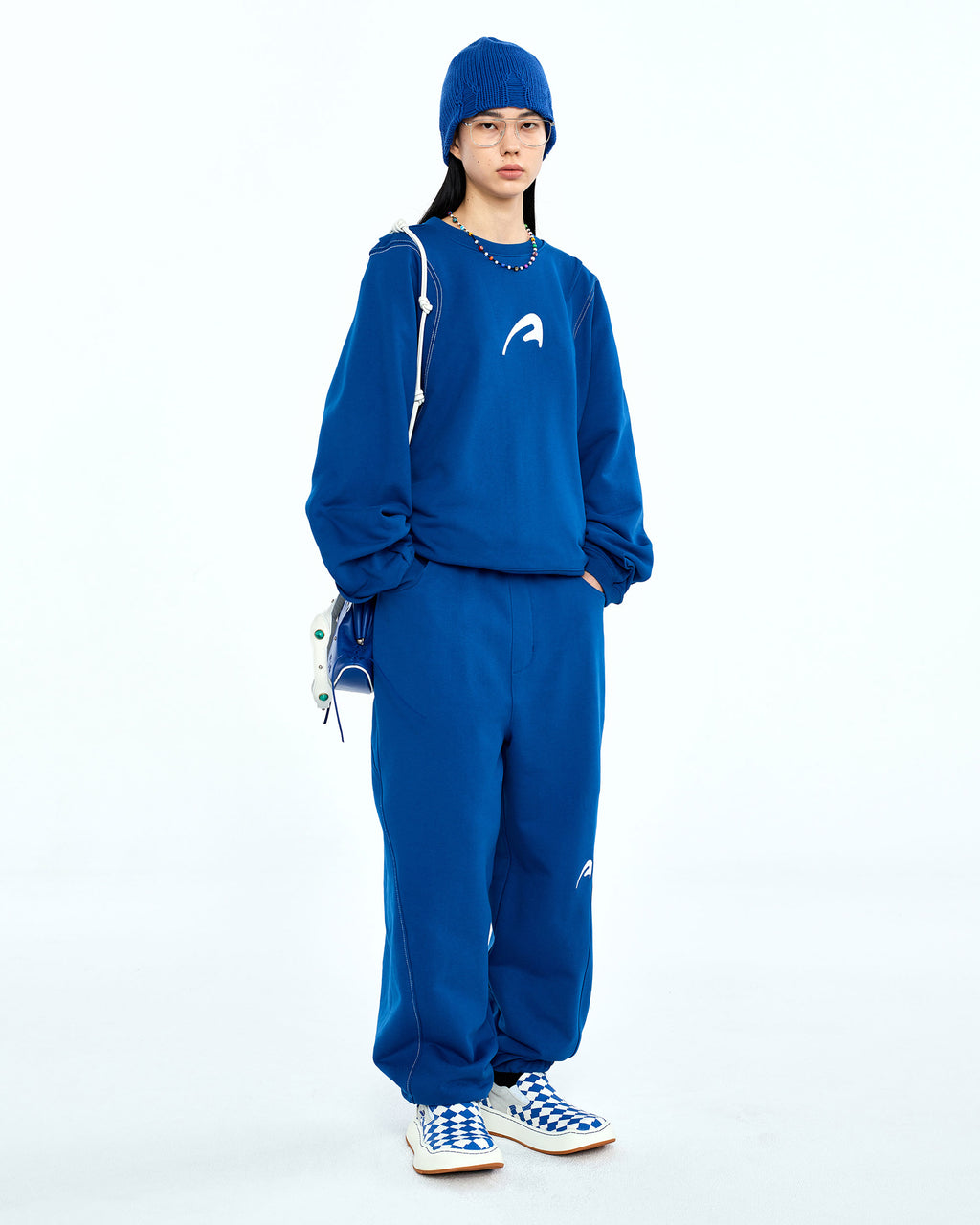 Ader Error - A-peec logo sweatshirt (Z-Blue) product image 3 | TRAB K-Fashion Australia