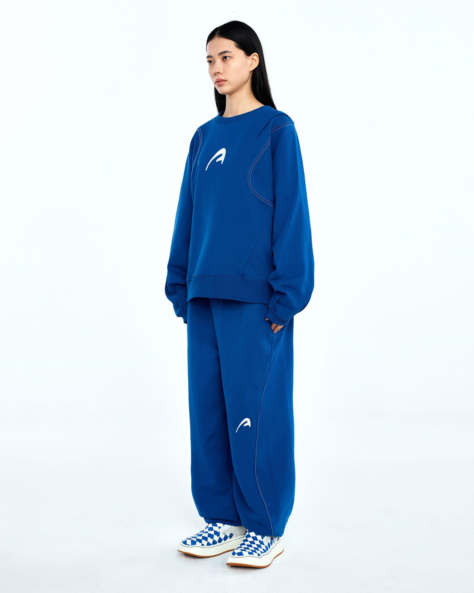Ader Error - A-peec logo sweatshirt (Z-Blue) product image 6 | TRAB K-Fashion Australia