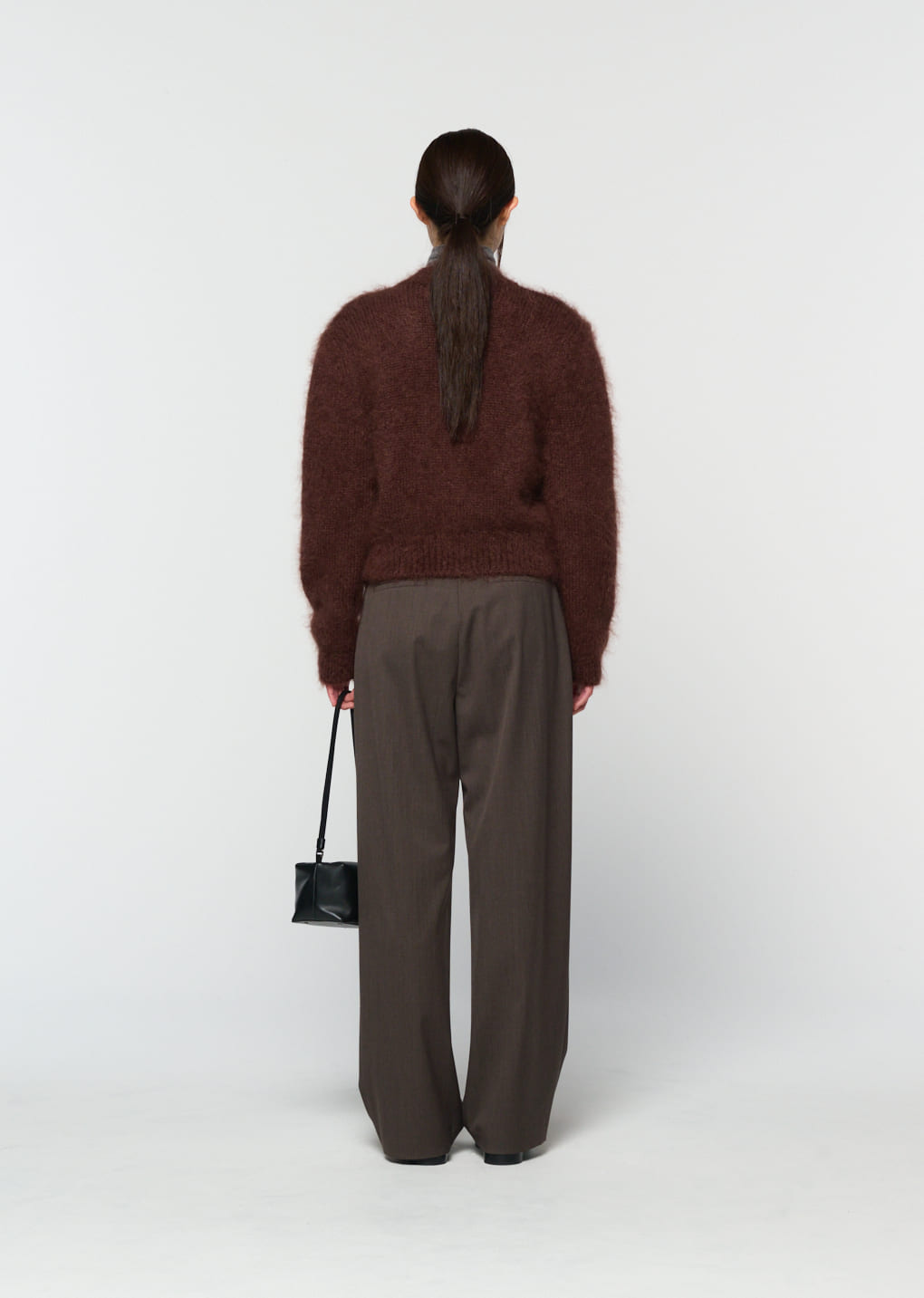 Amomento - mohair bulky cardigan (Brown) product image 4 | TRAB K-Fashion Australia