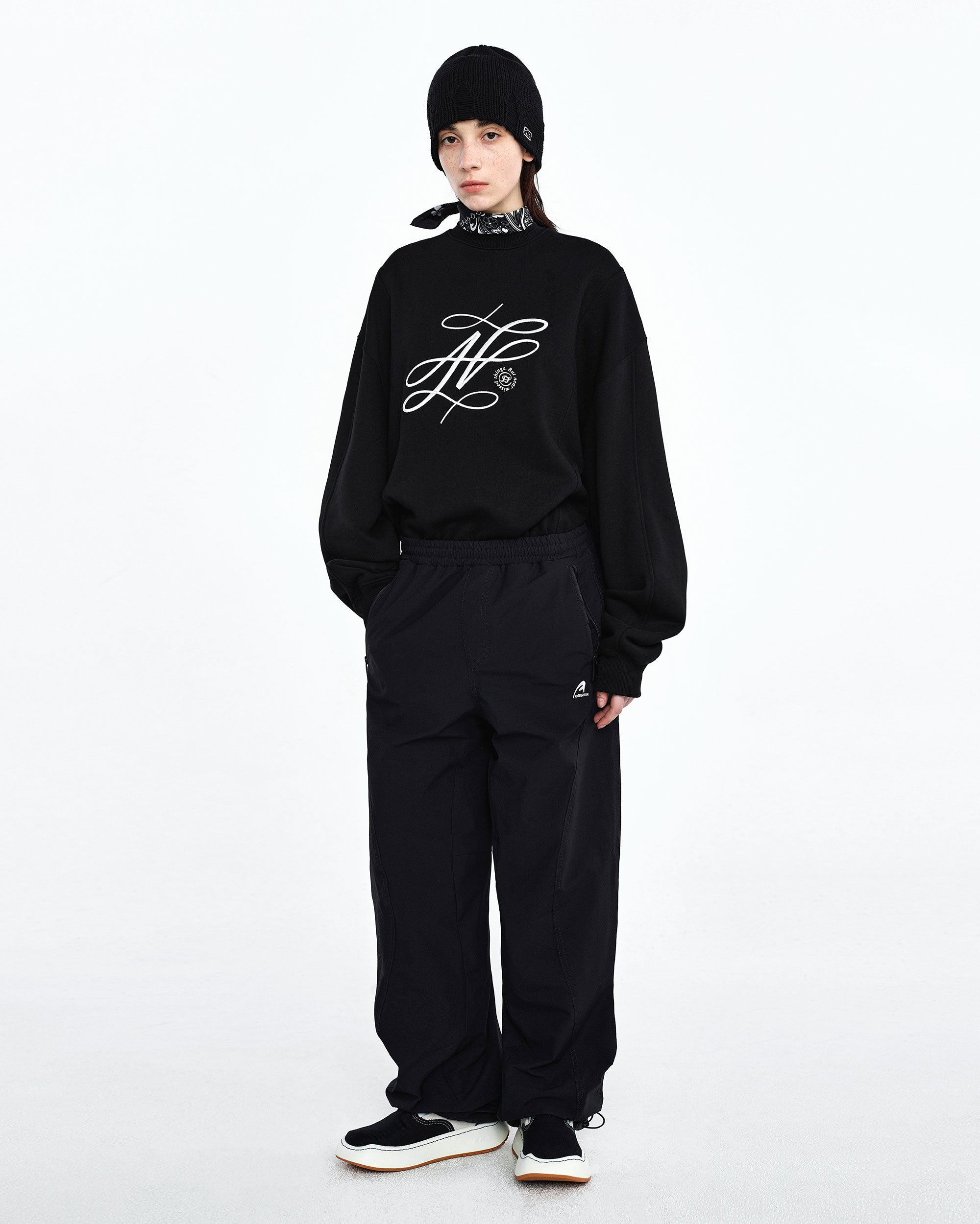 Ader Error - Dancy logo sweatshirt (Noir) product image 1 | TRAB K-Fashion Australia