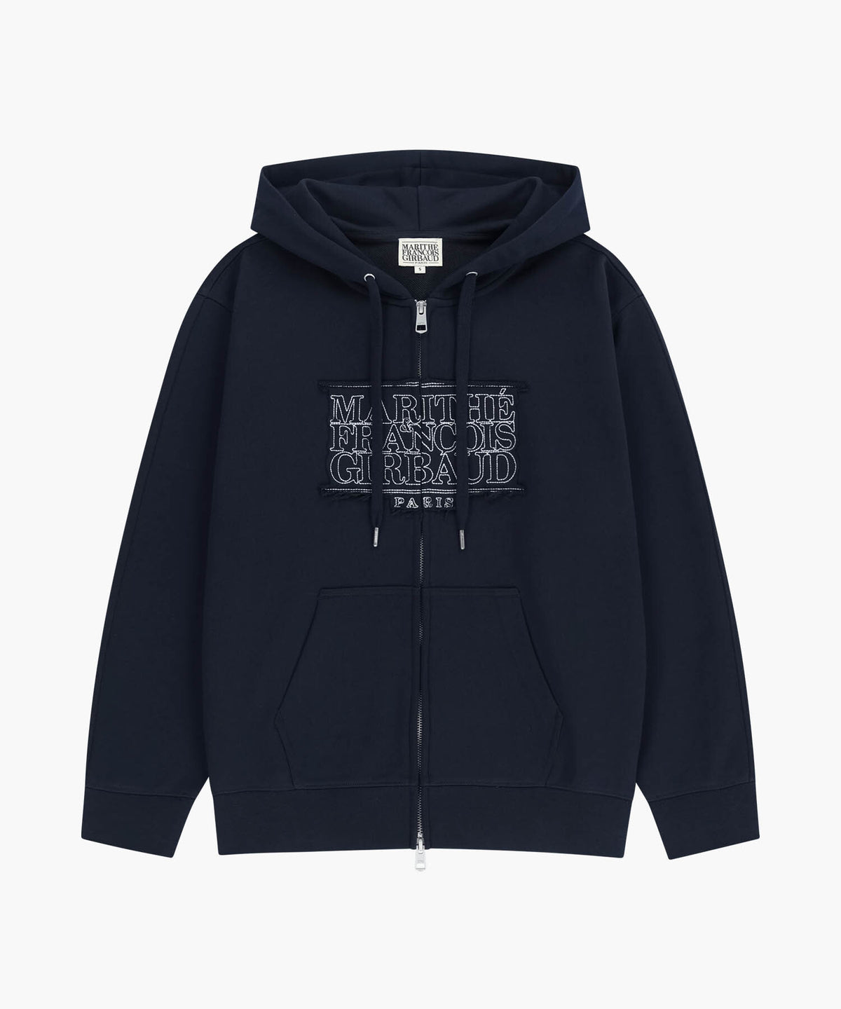 Marithe & Francois Girbaud - Classic Logo Applique Hoodie Zipup (Navy) product image 6 | TRAB K-Fashion Australia