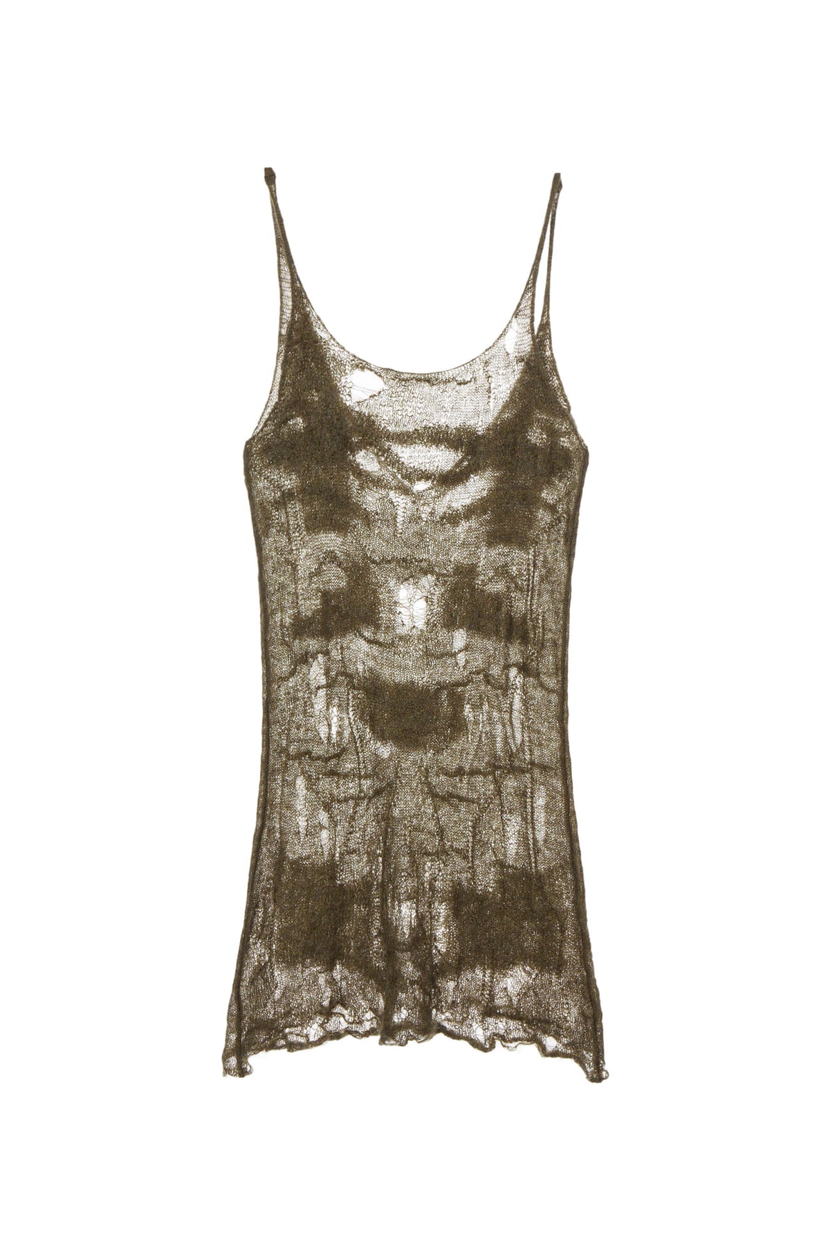 Deinet - Distressed Knit Vest (Khaki) product image 2 | TRAB K-Fashion Australia