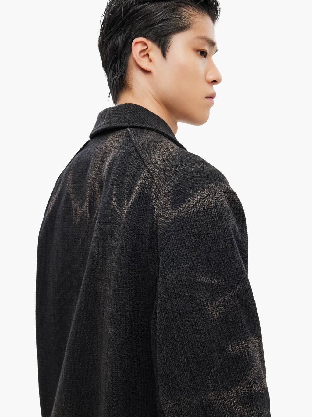 Jiyong Kim - Sun-Bleached Ribbed Blouson (Black) product image 8 | TRAB K-Fashion Australia