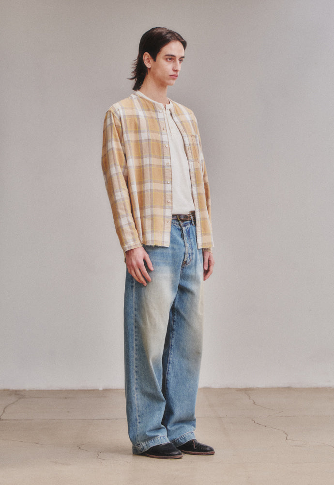 Art if acts - Vintage Wide Denim Pants (Washed Blue) product image 3 | TRAB K-Fashion Australia