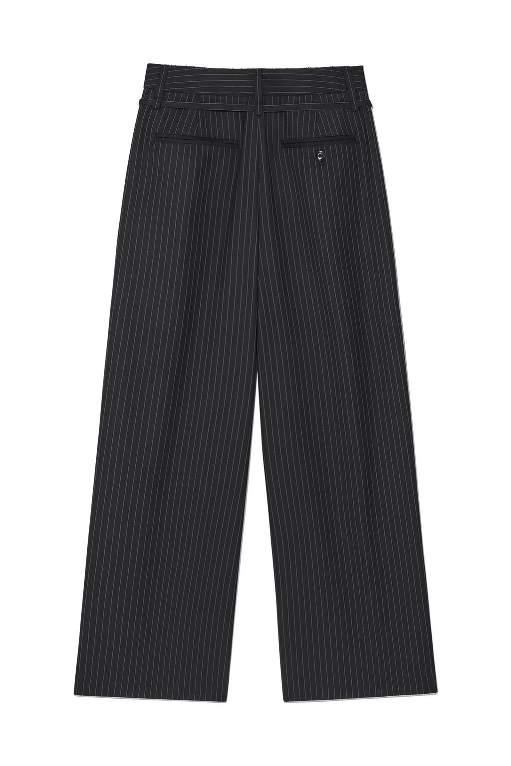 Matin Kim - Tuck Point Stripe Trouser (Charcoal) product image 2 | TRAB K-Fashion Australia