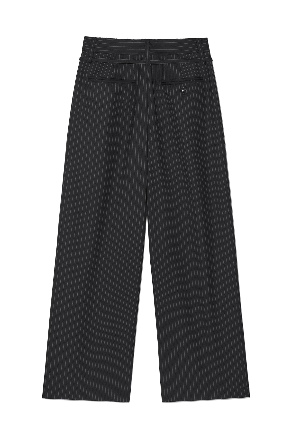Matin Kim - Tuck Point Stripe Trouser (Charcoal) product image 2 | TRAB K-Fashion Australia