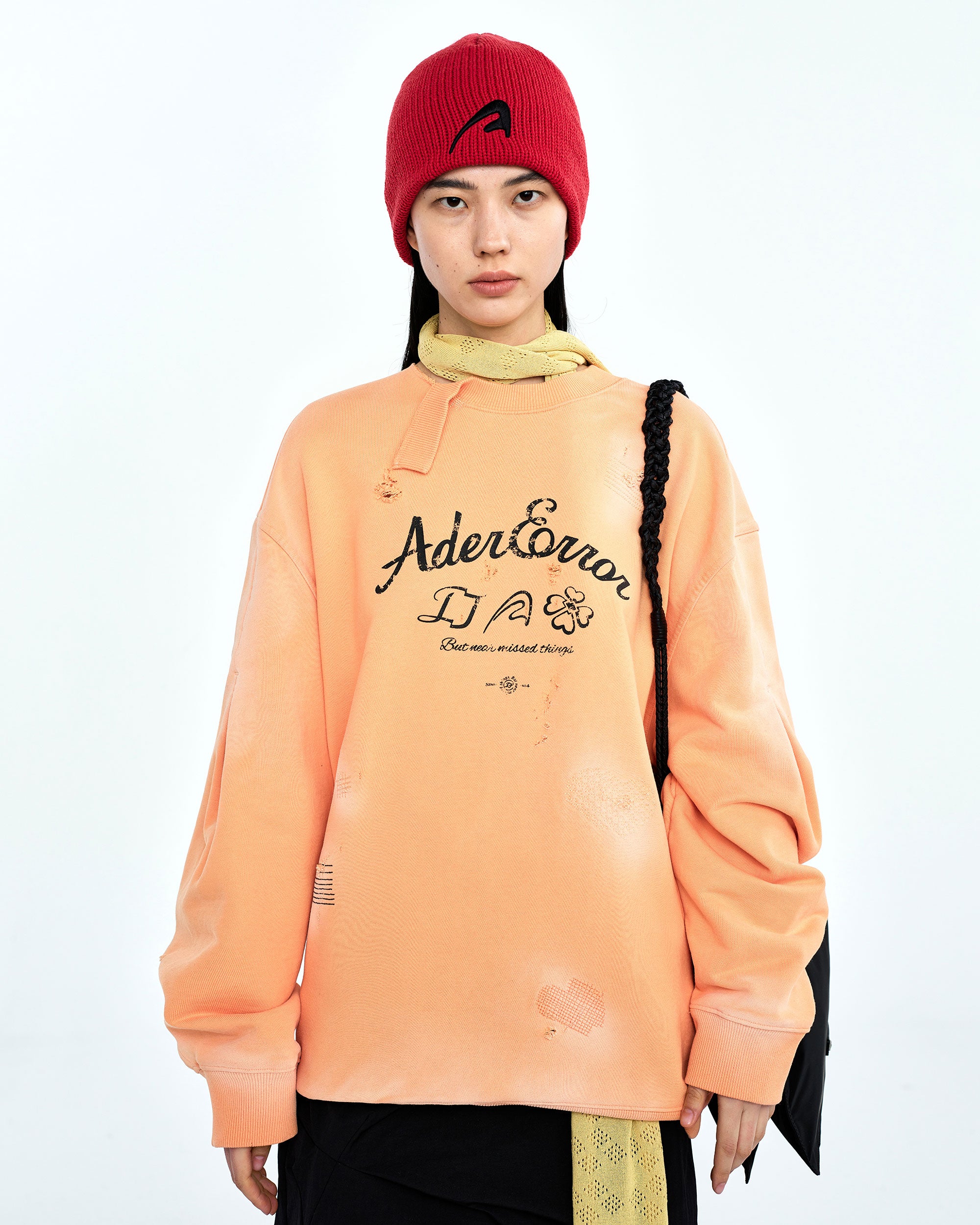 Ader Error - Sollec sweatshirt (Salmon) product image 2 | TRAB K-Fashion Australia
