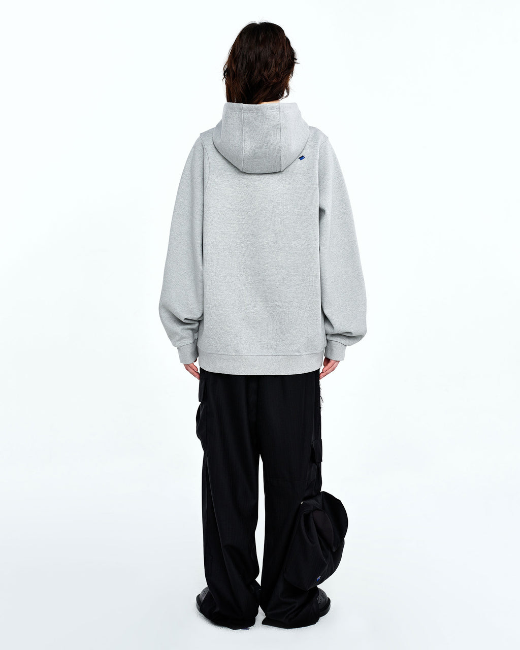 Ader Error - Dancy logo hoodie zip-up (Gray) product image 5 | TRAB K-Fashion Australia