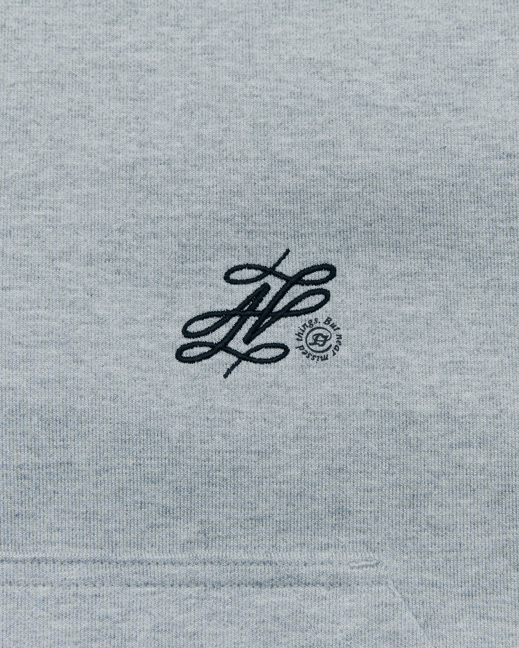 Ader Error - Dancy logo hoodie zip-up (Gray) product image 7 | TRAB K-Fashion Australia