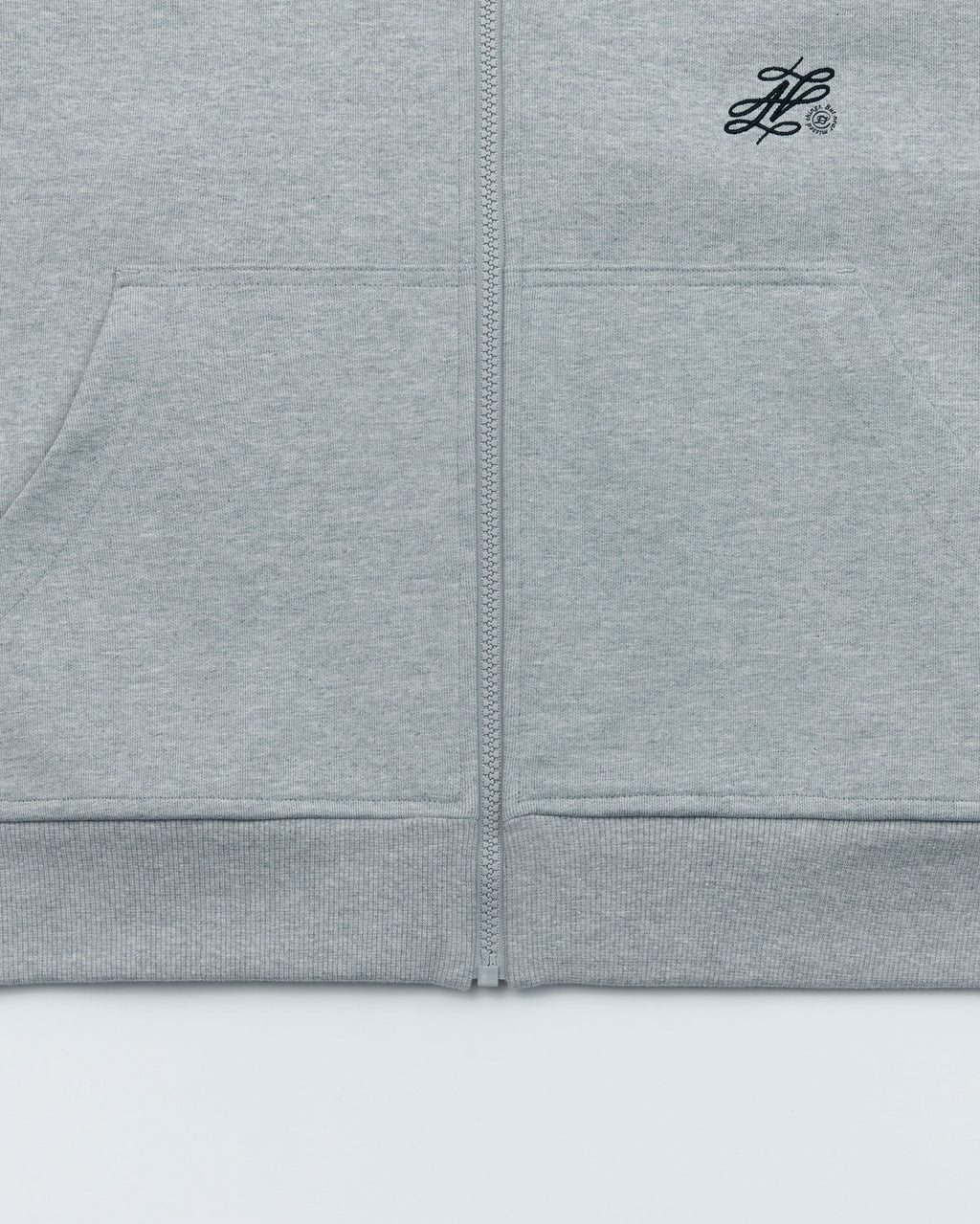 Ader Error - Dancy logo hoodie zip-up (Gray) product image 8 | TRAB K-Fashion Australia