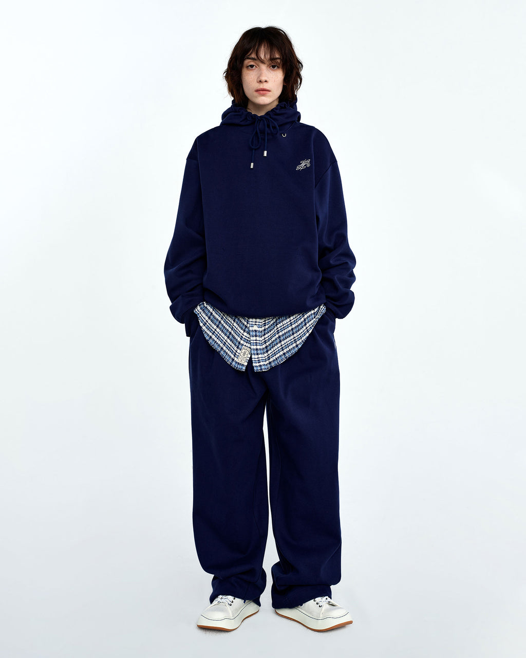 Ader Error - Dancy logo hoodie (Navy) product image 1 | TRAB K-Fashion Australia