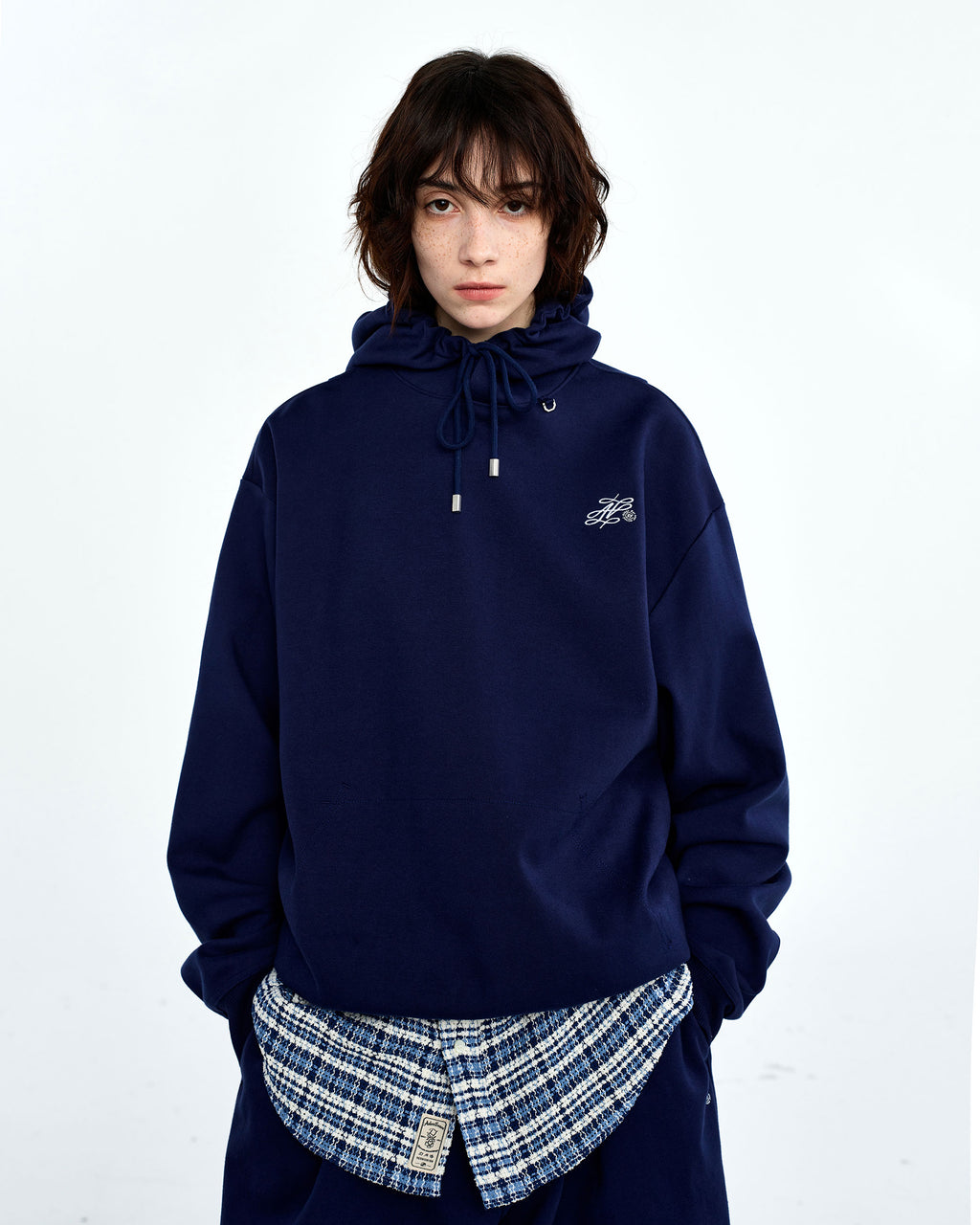 Ader Error - Dancy logo hoodie (Navy) product image 2 | TRAB K-Fashion Australia