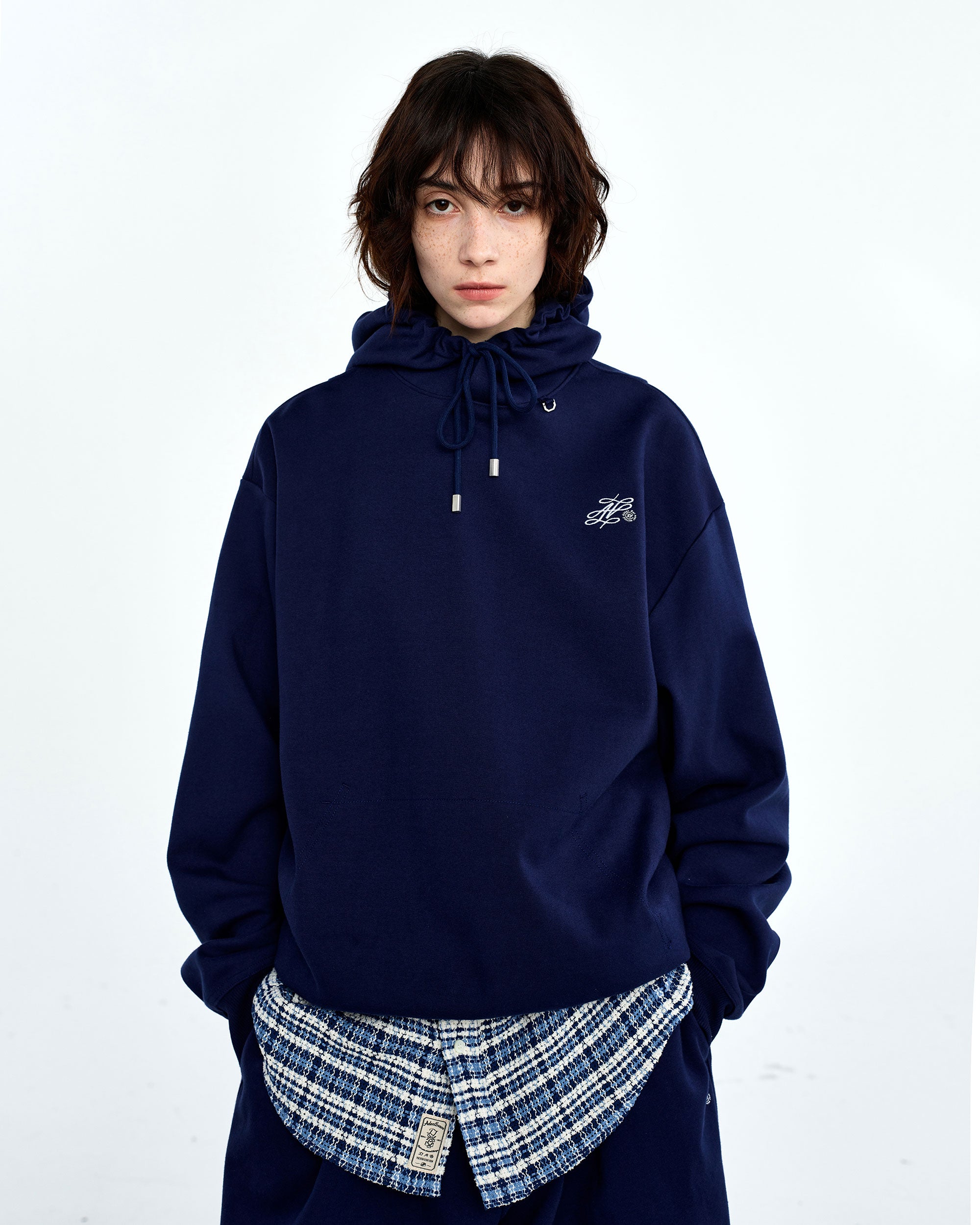 Ader Error - Dancy logo hoodie (Navy) product image 2 | TRAB K-Fashion Australia