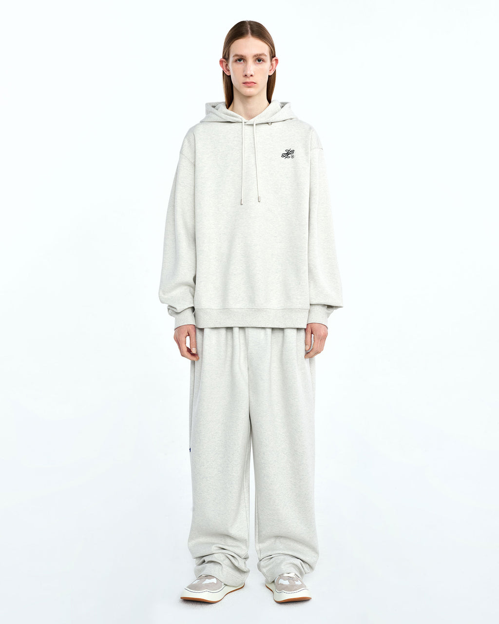 Ader Error - Dancy logo hoodie (Oatmeal) product image 3 | TRAB K-Fashion Australia