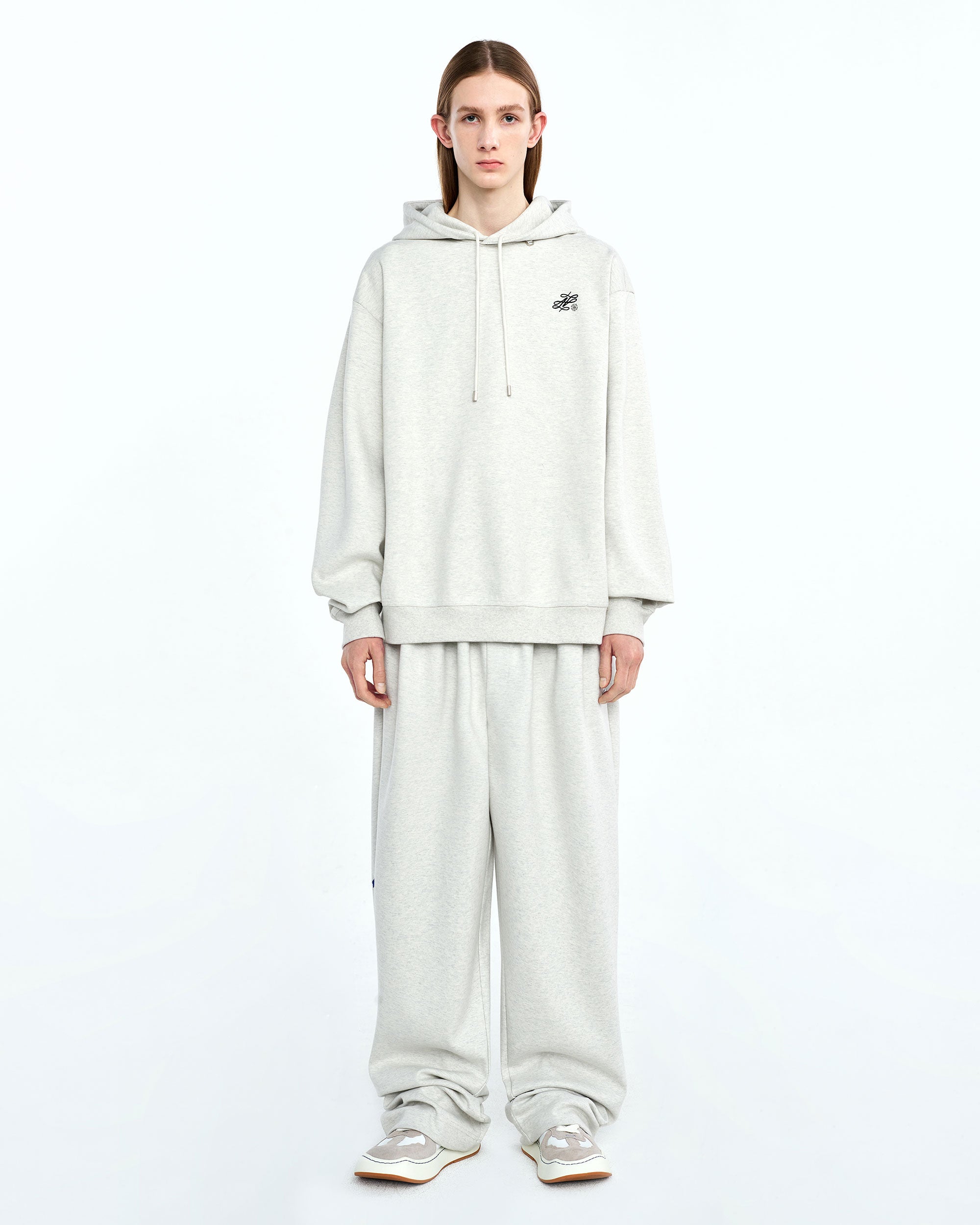 Ader Error - Dancy logo hoodie (Oatmeal) product image 3 | TRAB K-Fashion Australia
