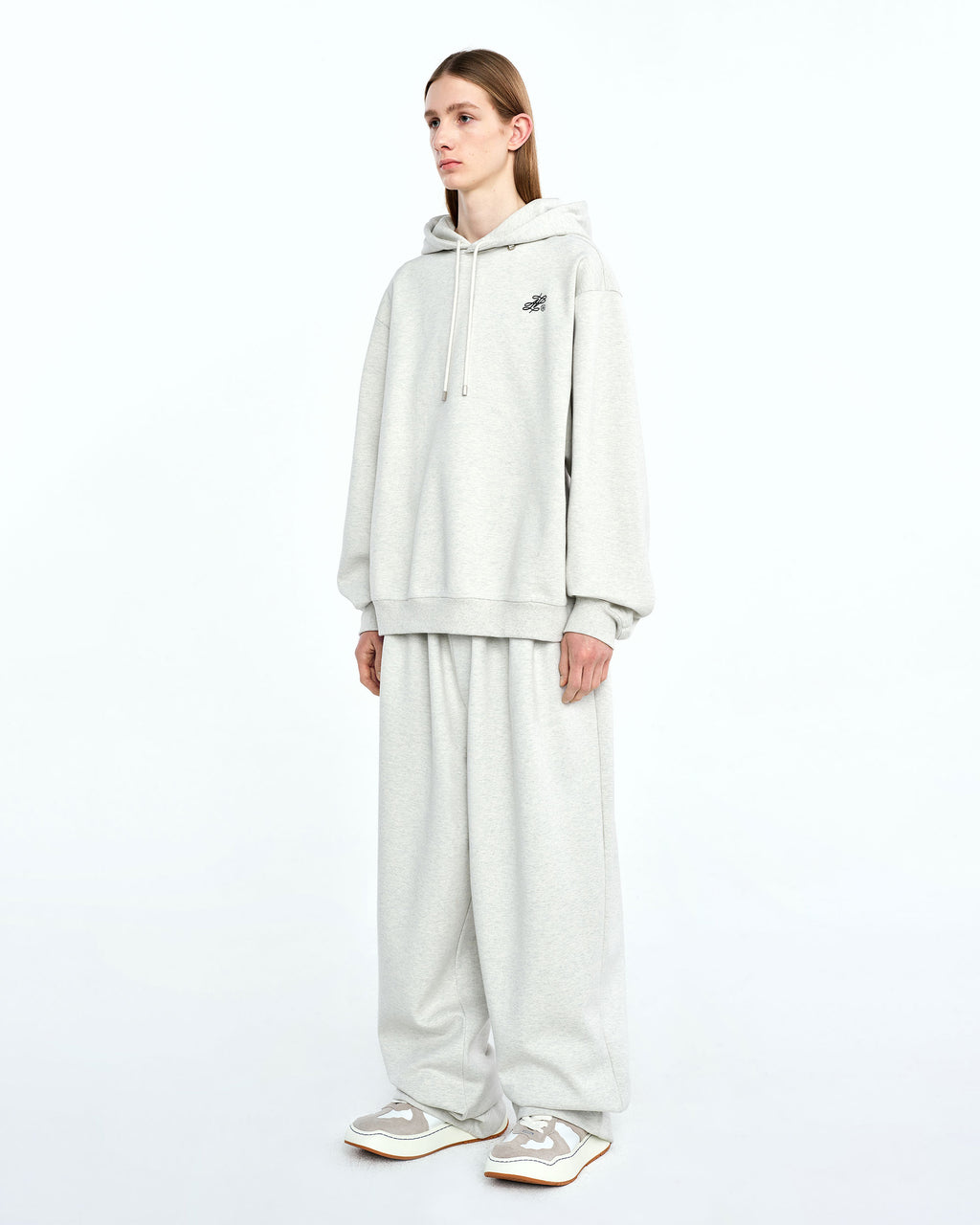 Ader Error - Dancy logo hoodie (Oatmeal) product image 4 | TRAB K-Fashion Australia