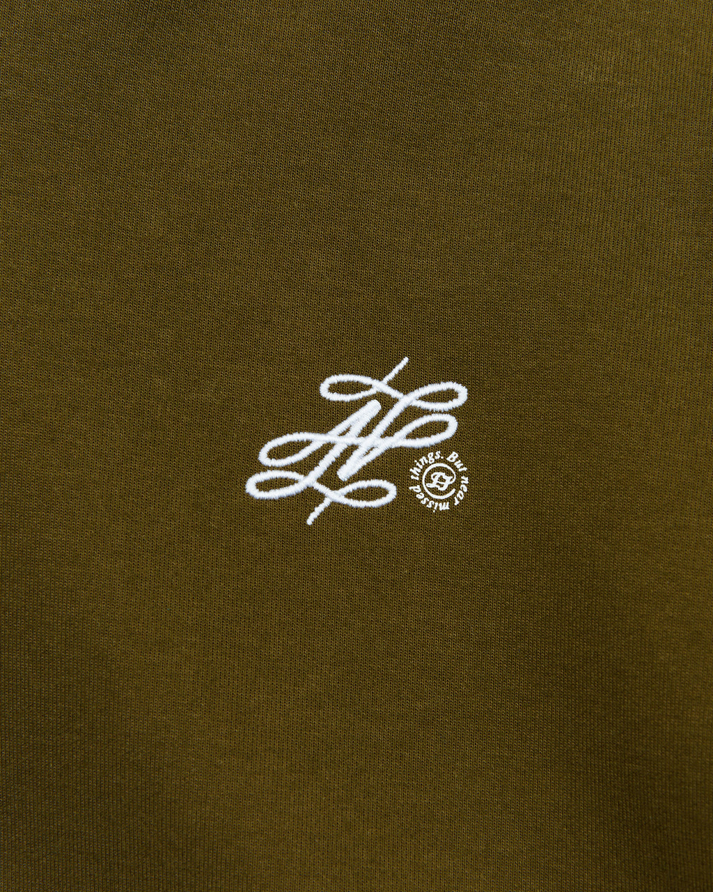 Ader Error - Dancy logo hoodie (Khaki) product image 7 | TRAB K-Fashion Australia