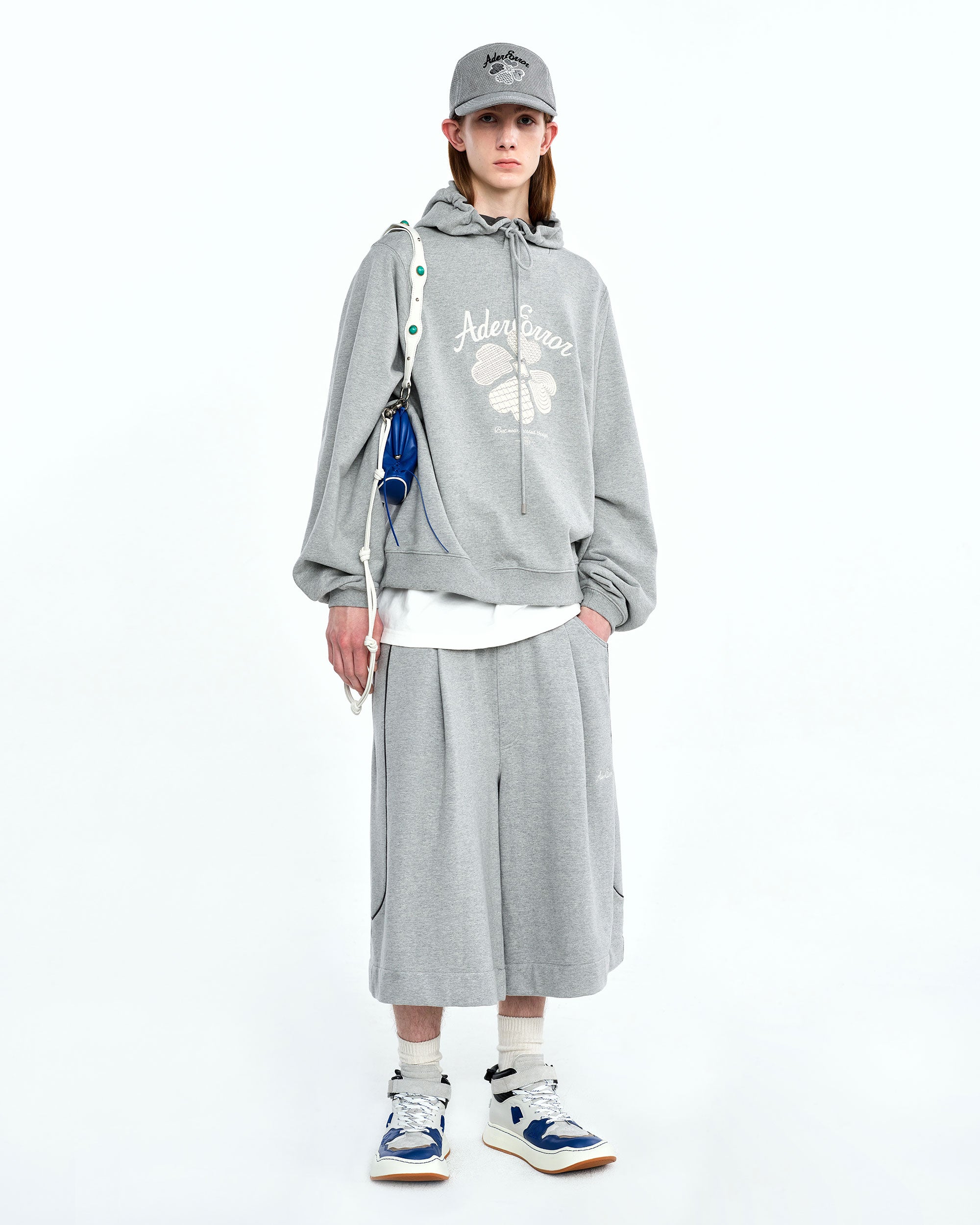 Ader Error - Tever logo hoodie (Gray) product image 1 | TRAB K-Fashion Australia