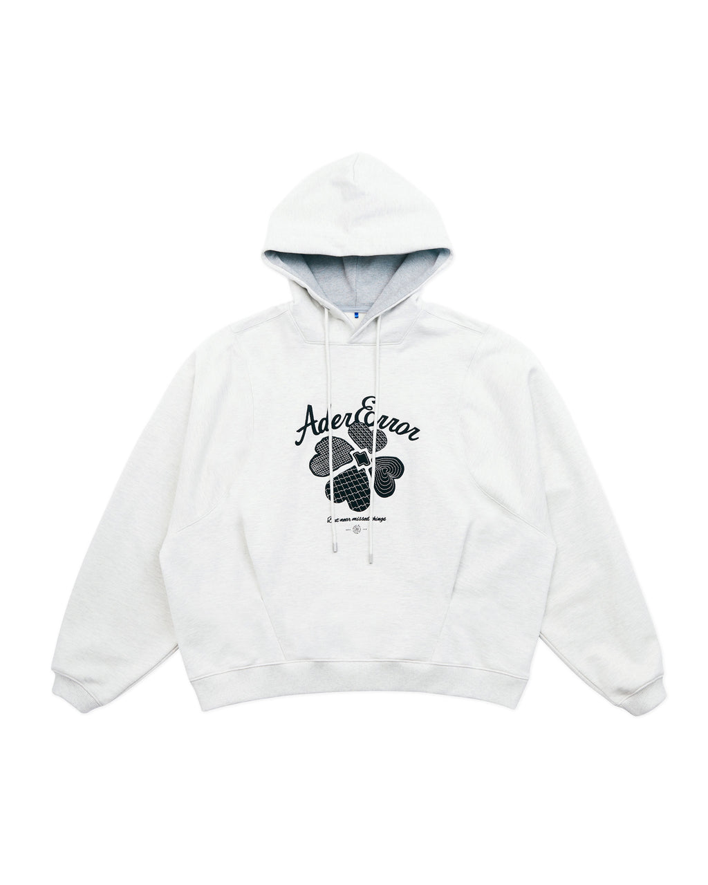 Ader Error - Tever logo hoodie (Oatmeal) product image 6 | TRAB K-Fashion Australia