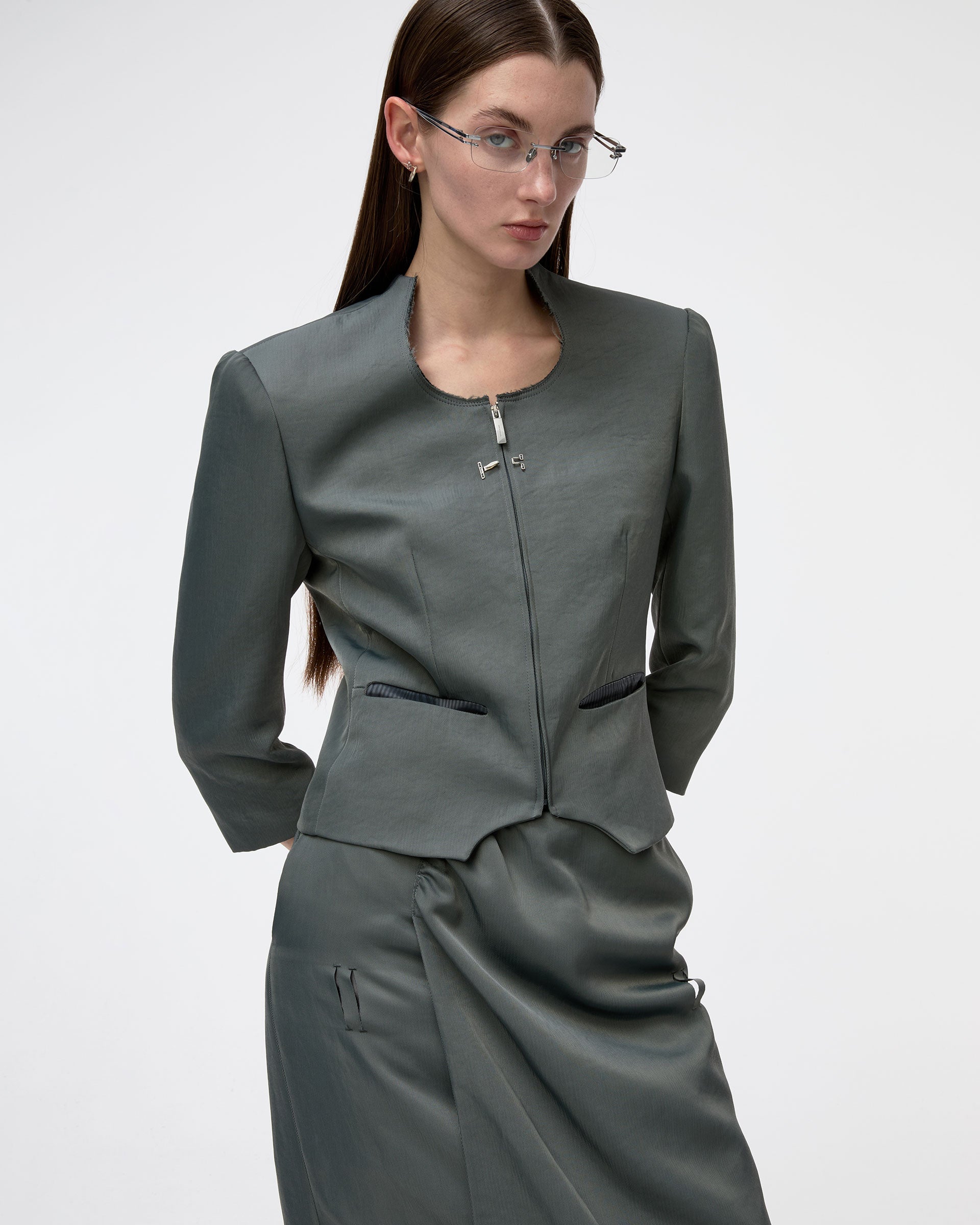 Ader Error - Blazer Product. 3 (Charcoal) product image 5 | TRAB K-Fashion Australia
