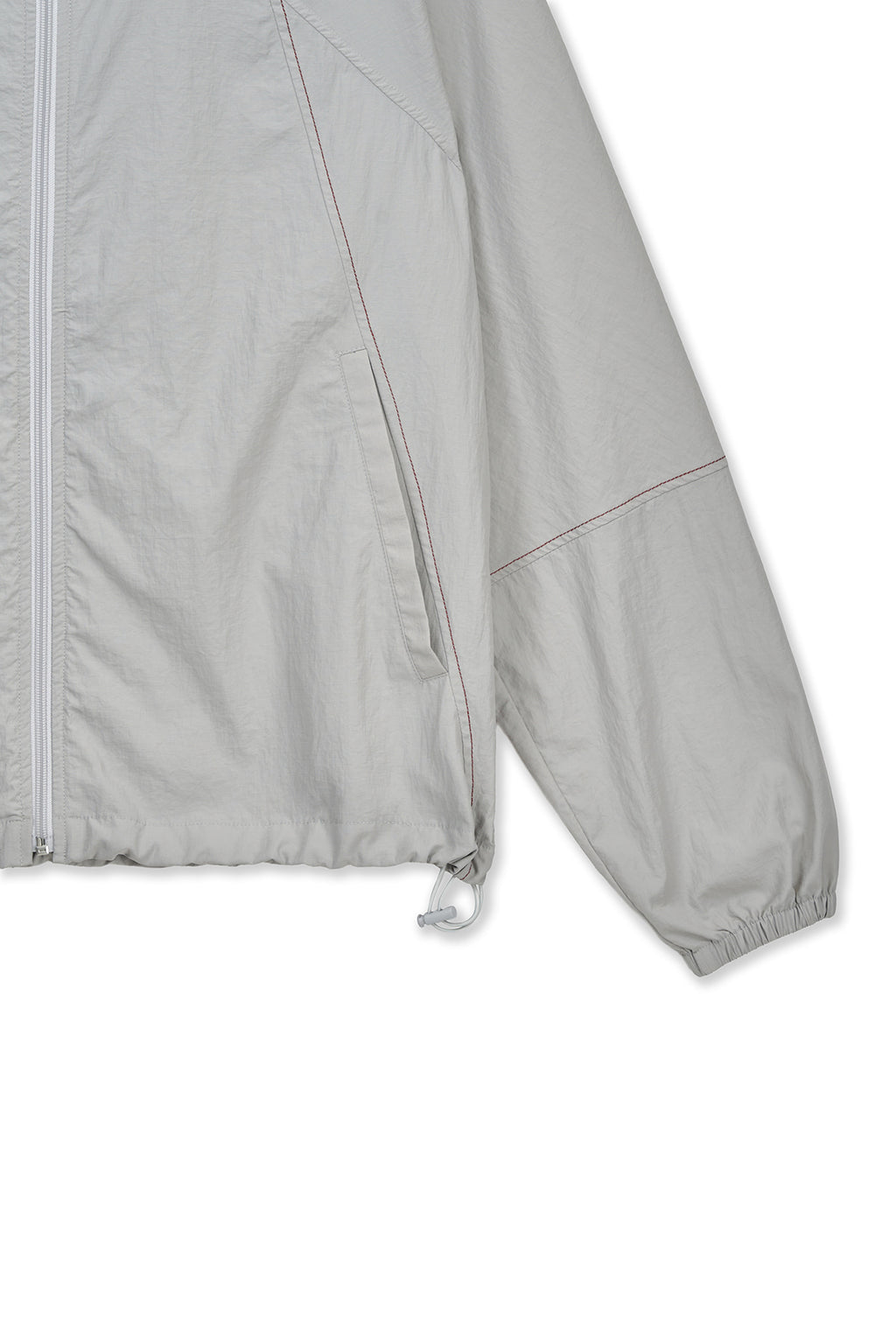 Matin Kim - Back Logo Hoody Wind Breaker (Light Beige) product image 4 | TRAB K-Fashion Australia