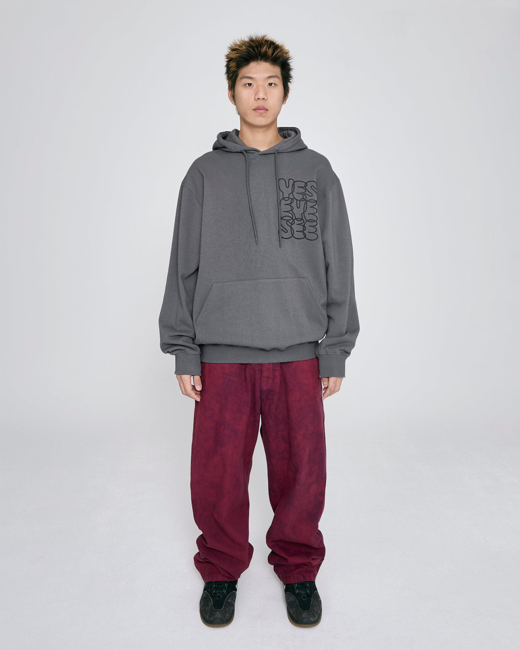 yeseyesee - C-Logo Hoodie (Dark Grey) product image 7 | TRAB K-Fashion Australia