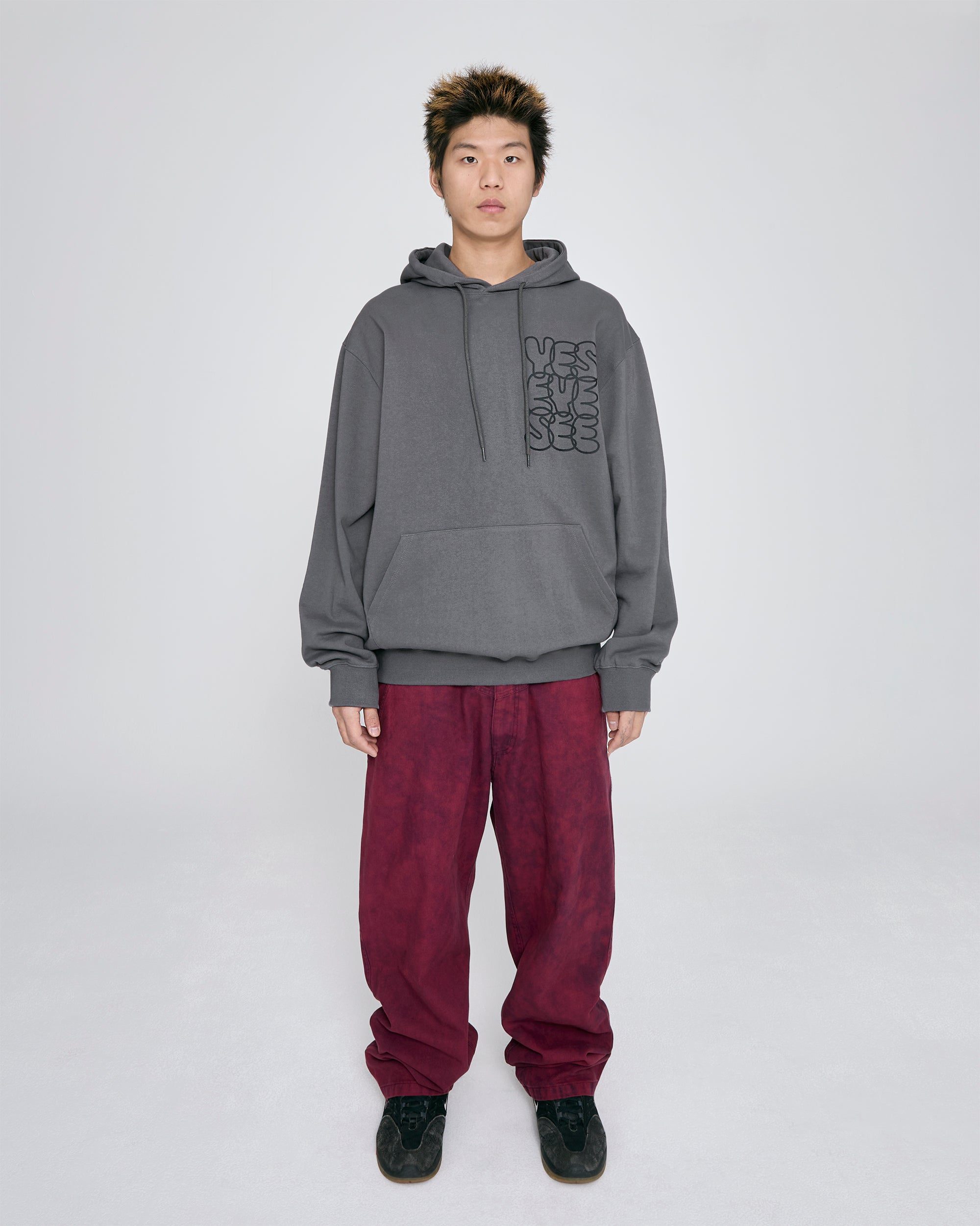 yeseyesee - C-Logo Hoodie (Dark Grey) product image 7 | TRAB K-Fashion Australia