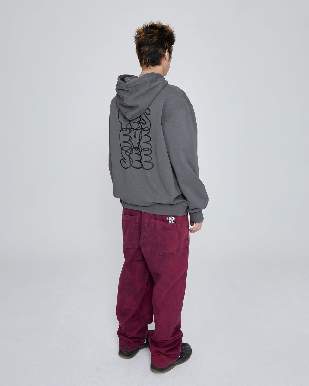 yeseyesee - C-Logo Hoodie (Dark Grey) product image 9 | TRAB K-Fashion Australia
