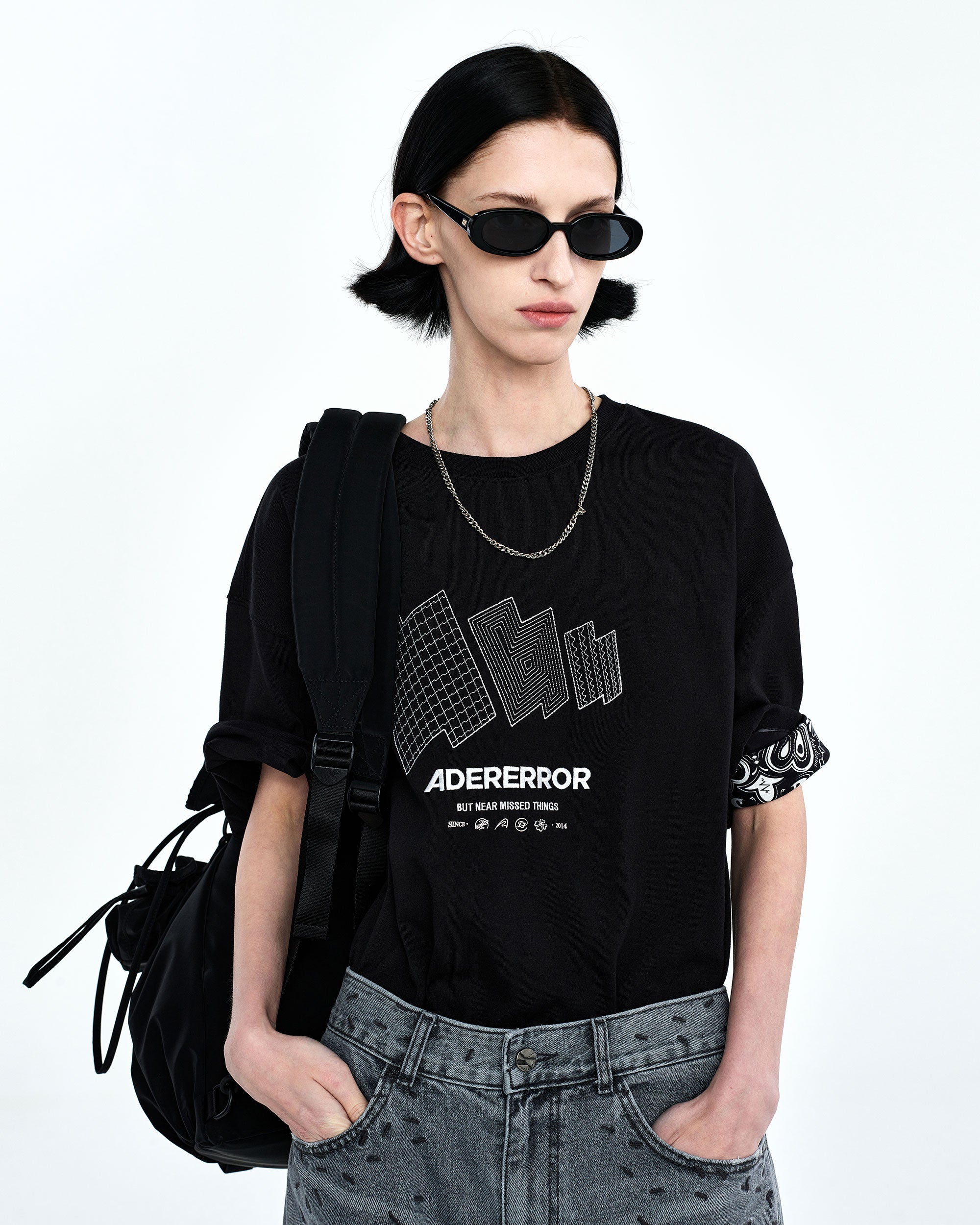Ader Error - TTS t-shirt (Noir) product image 2 | TRAB K-Fashion Australia
