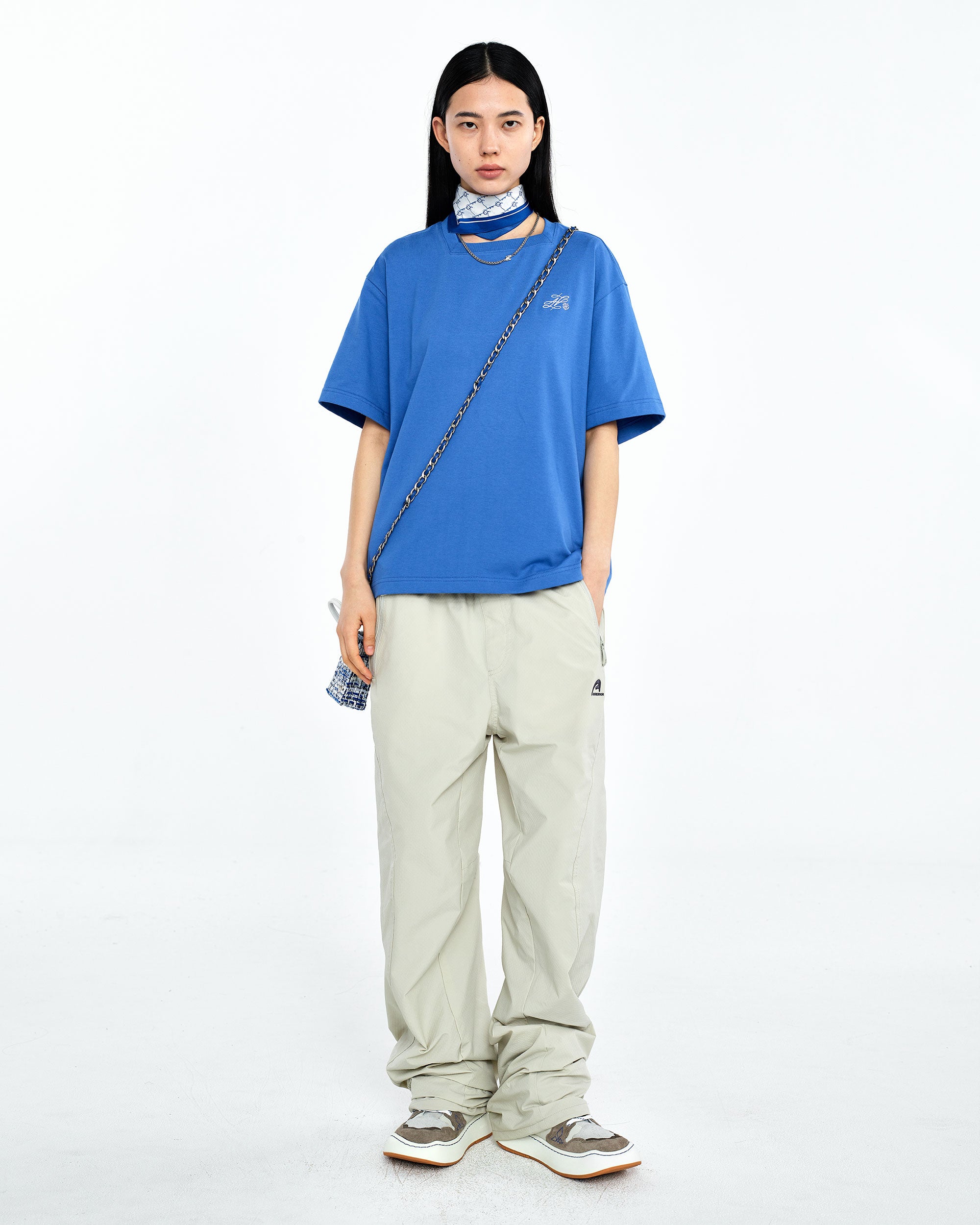 Ader Error - Dancy logo t-shirt (Z-Blue) product image 1 | TRAB K-Fashion Australia
