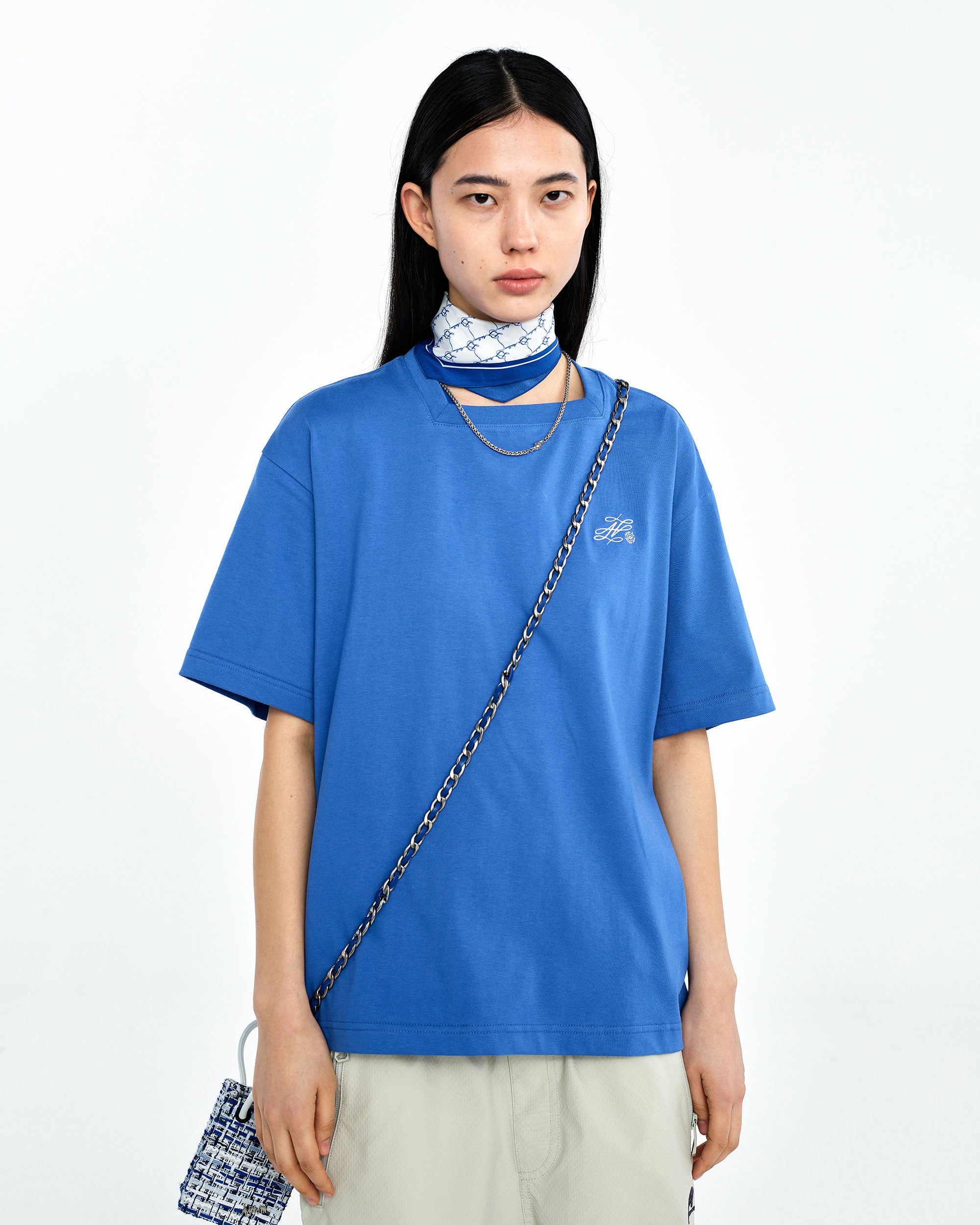 Ader Error - Dancy logo t-shirt (Z-Blue) product image 2 | TRAB K-Fashion Australia