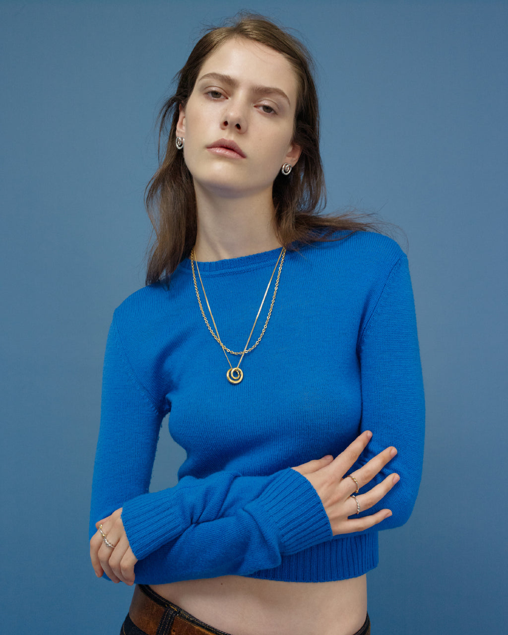 Numbering - Twisted Circle Pendant Necklace #6805 product image 4 | TRAB K-Fashion Australia