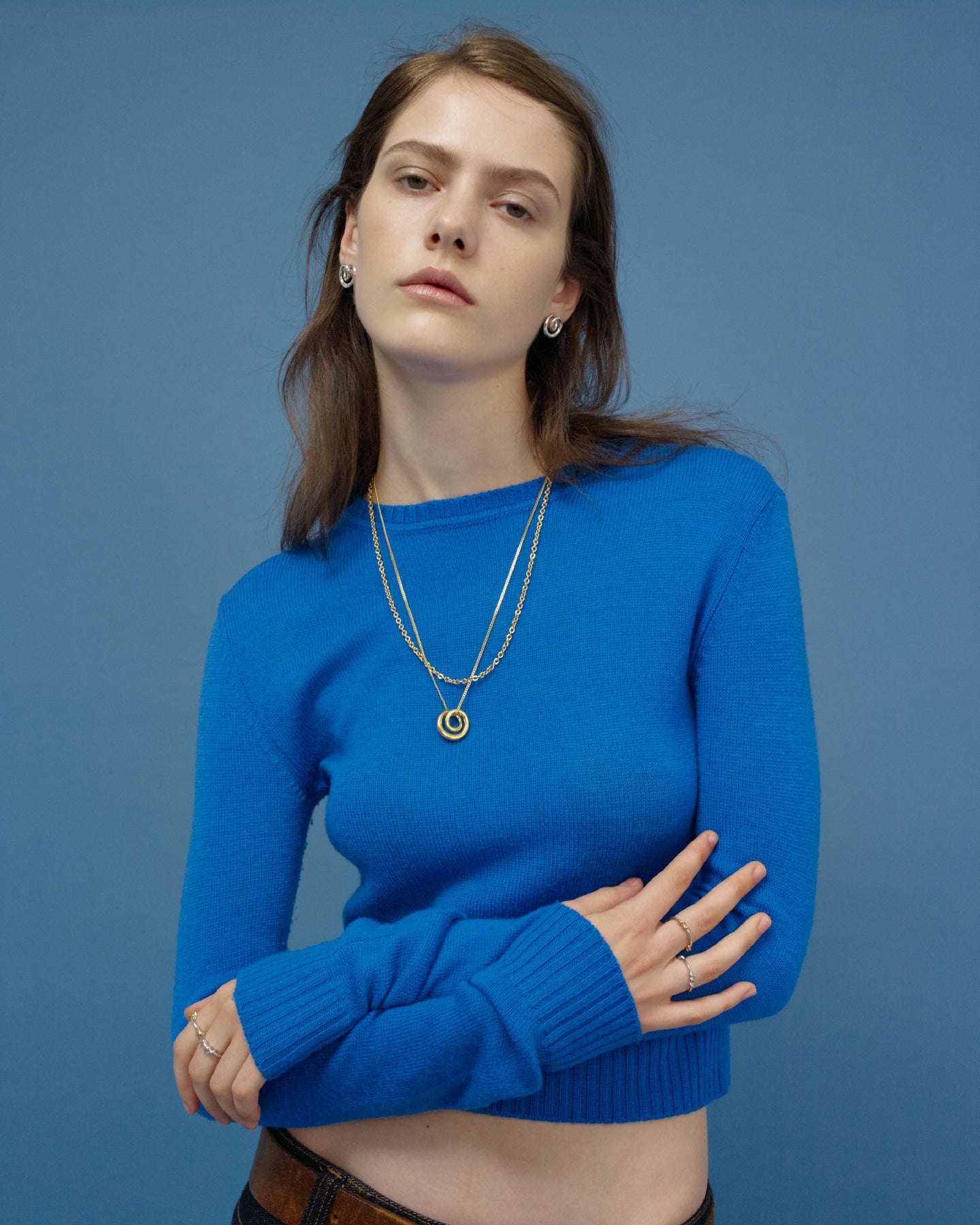 Numbering - Twisted Circle Pendant Necklace #6805 product image 4 | TRAB K-Fashion Australia