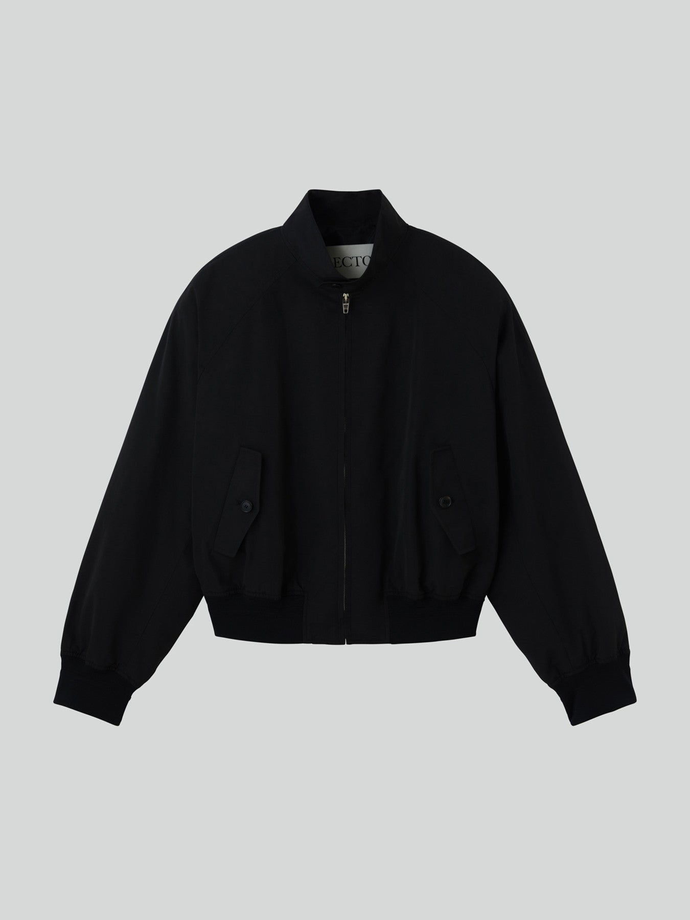 Recto - Crop Harrington Jumper (Black) product image 5 | TRAB K-Fashion Australia
