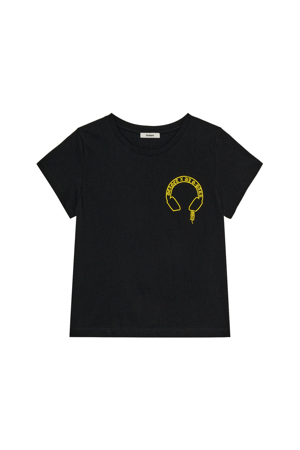Deinet - Headset Mini T-Shirt In Black/yellow product image 1 | TRAB K-Fashion Australia