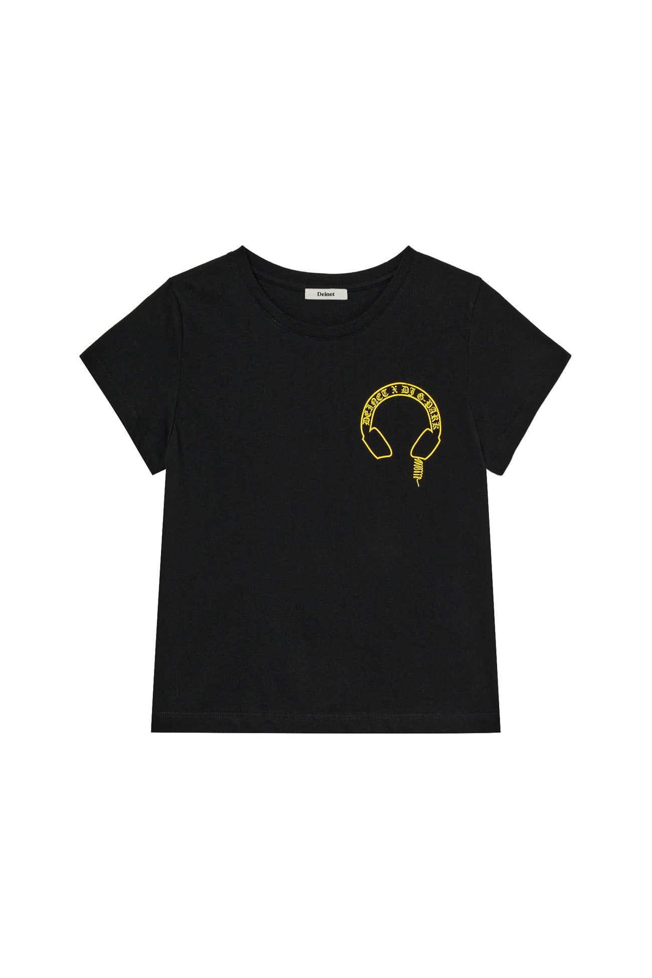 Deinet - Headset Mini T-Shirt In Black/yellow product image 1 | TRAB K-Fashion Australia