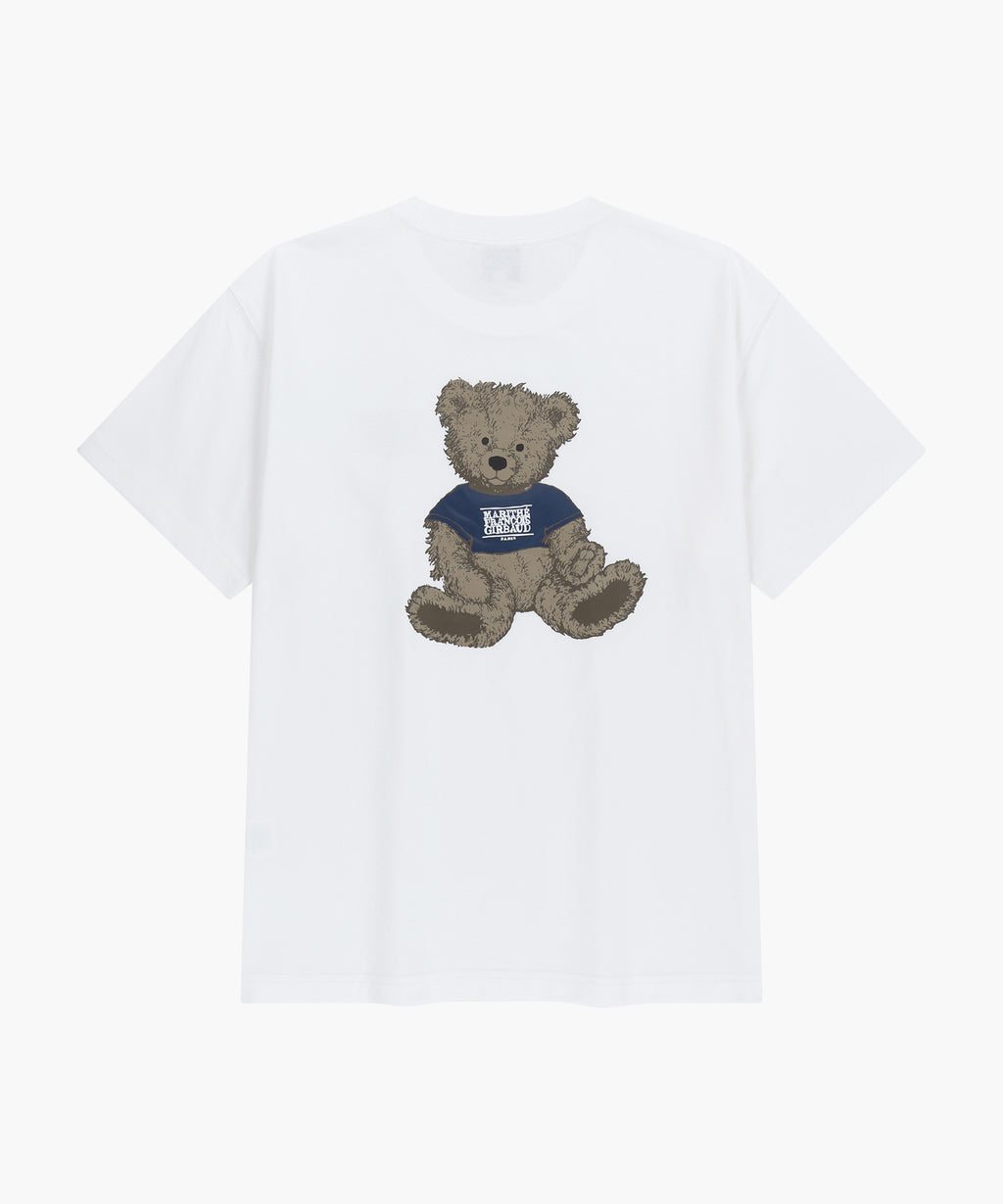 Marithe & Francois Girbaud - Doodle Bear Tee (White/Beige) product image 7 | TRAB K-Fashion Australia