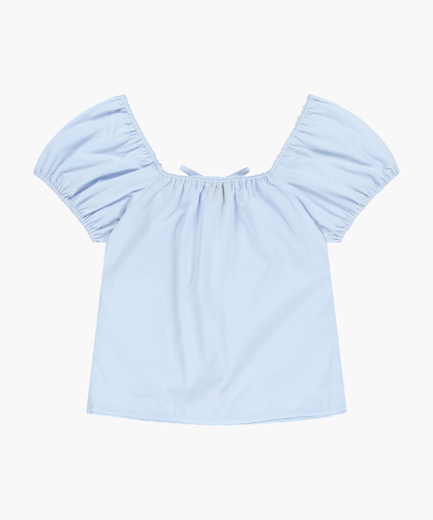 Marithe & Francois Girbaud - Cap Sleeve Ribbon Blouse (Sky Blue) product image 8 | TRAB K-Fashion Australia