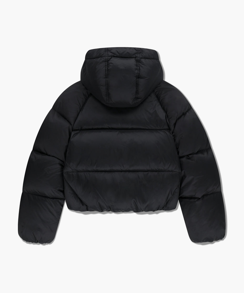 Marithe & Francois Girbaud - Regular Logo Hooded Crop Down Jacket (Black) product image 7 | TRAB K-Fashion Australia
