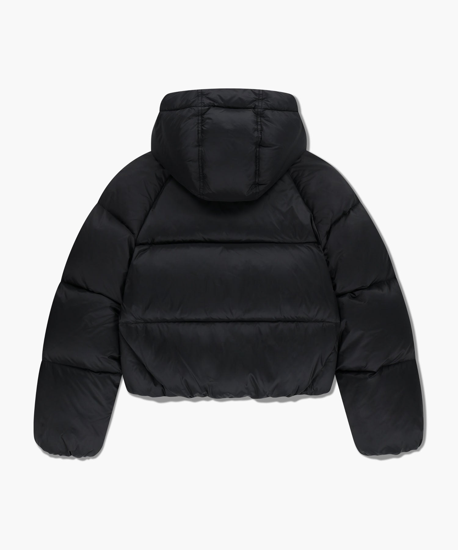 Marithe & Francois Girbaud - Regular Logo Hooded Crop Down Jacket (Black) product image 7 | TRAB K-Fashion Australia