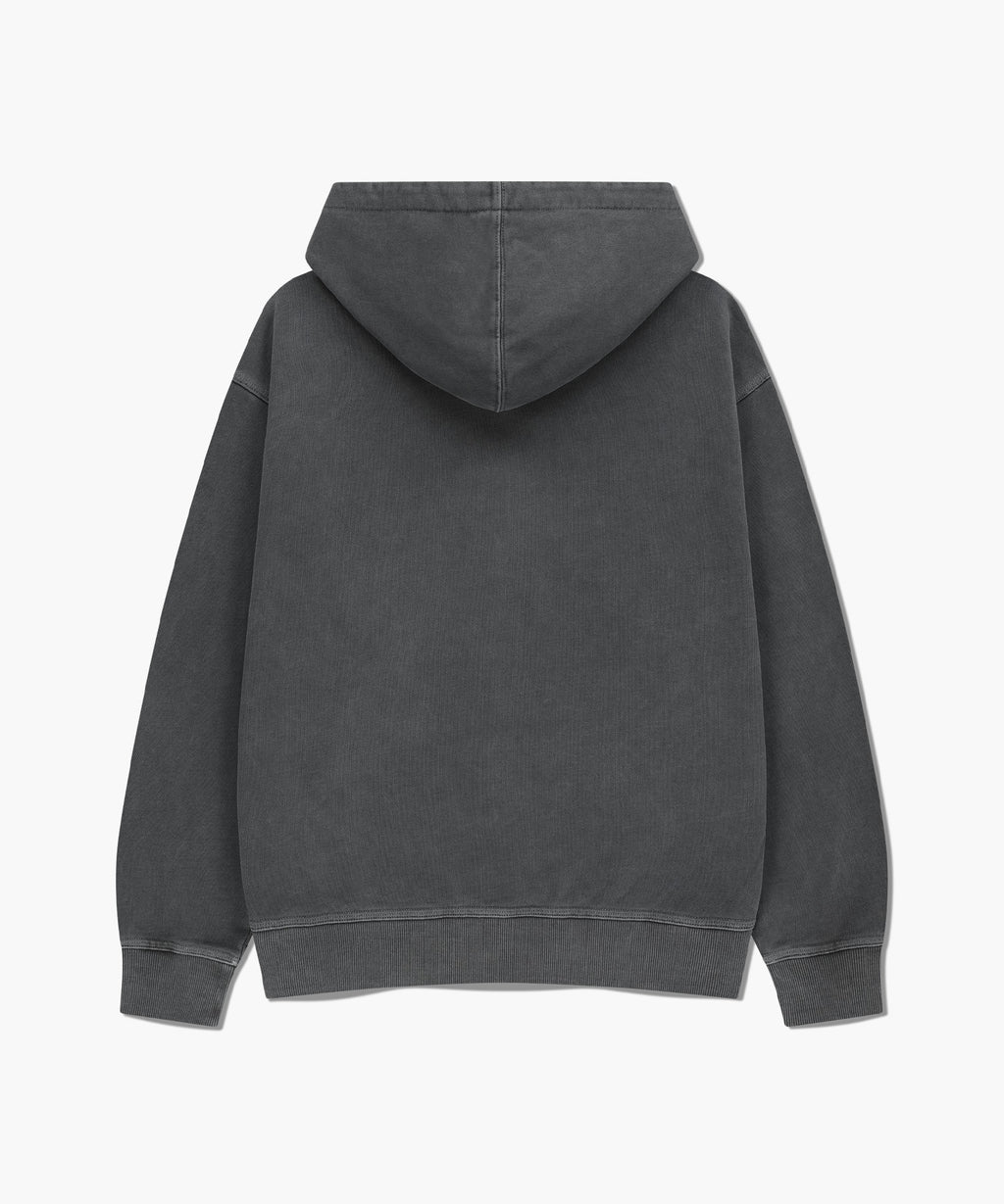 Marithe & Francois Girbaud - Crest Logo Garment Dyed Oversized Hoodie (Charcoal) product image 7 | TRAB K-Fashion Australia