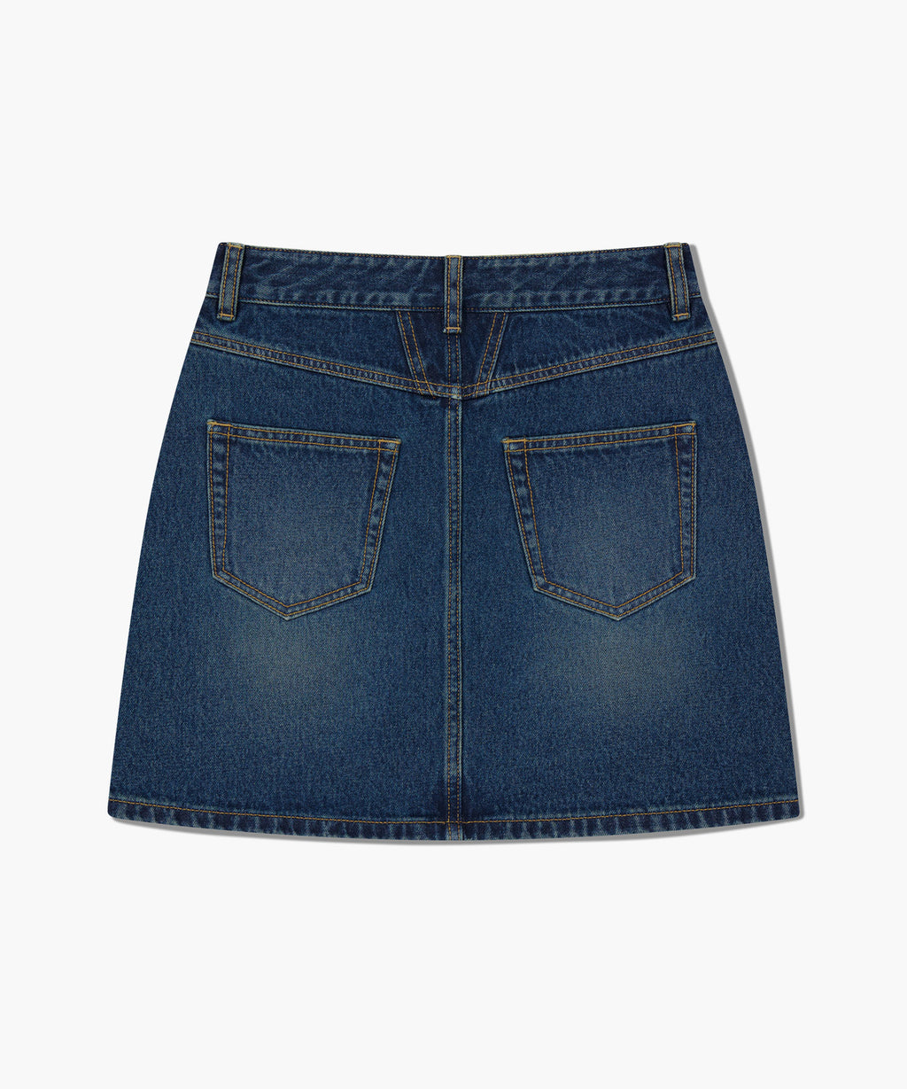 Marithe & Francois Girbaud - Denim Mini Skirt (Dark Blue) product image 7 | TRAB K-Fashion Australia