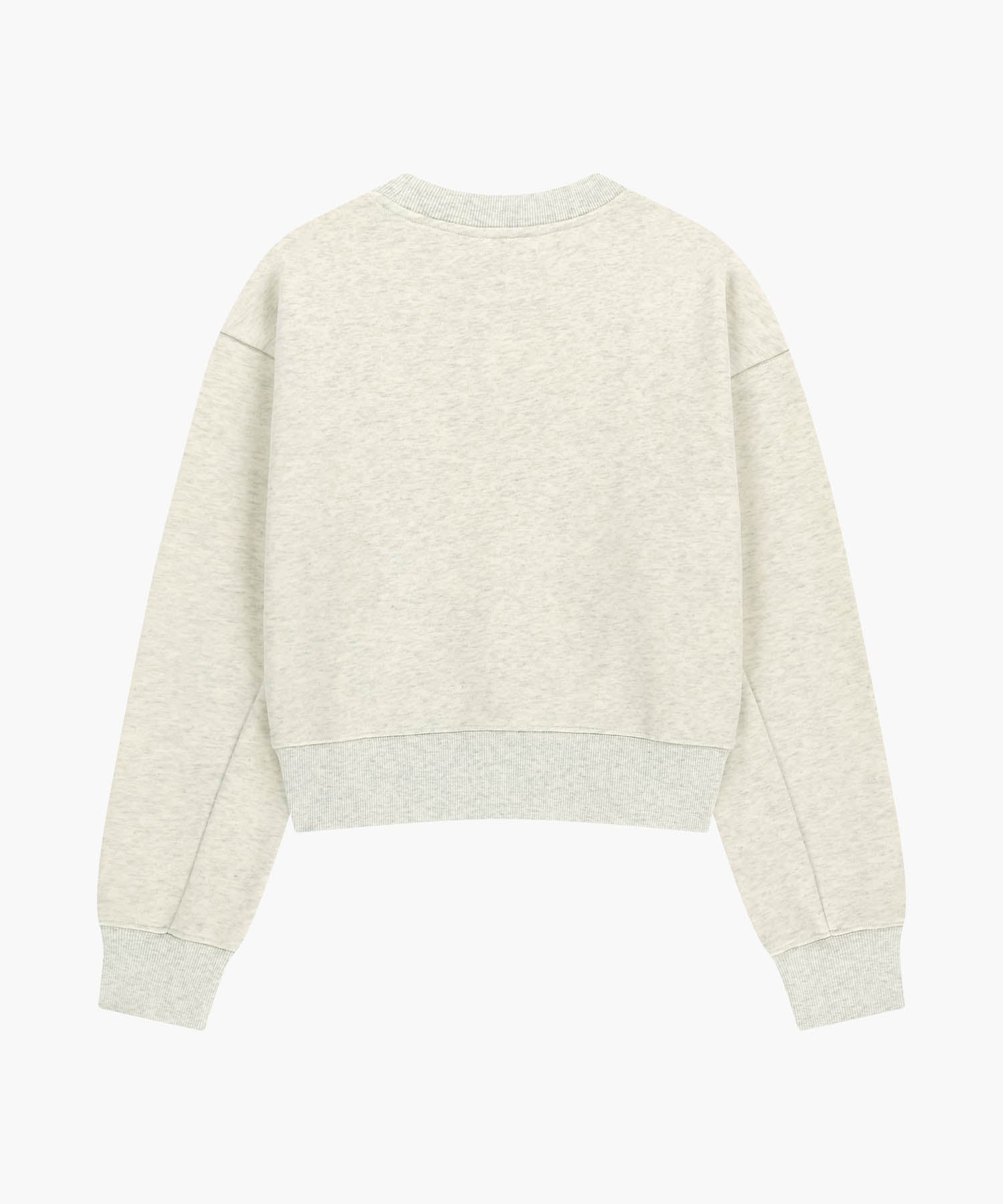 Marithe & Francois Girbaud - Flower Classic Logo Crop Sweatshirt (Oatmeal) product image 7 | TRAB K-Fashion Australia