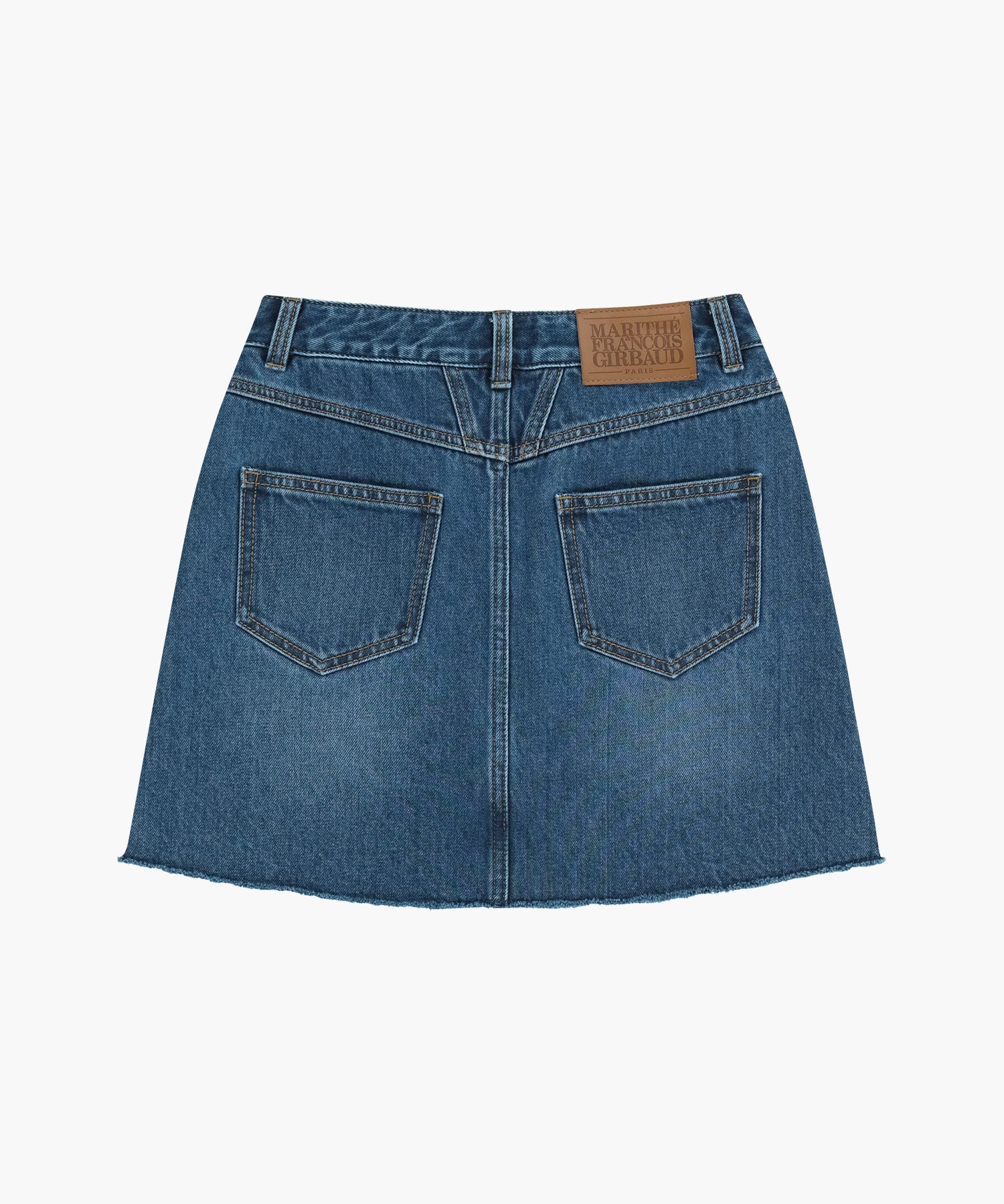 Marithe & Francois Girbaud - Raw Edge Denim Mini Skirt (Blue) product image 9 | TRAB K-Fashion Australia